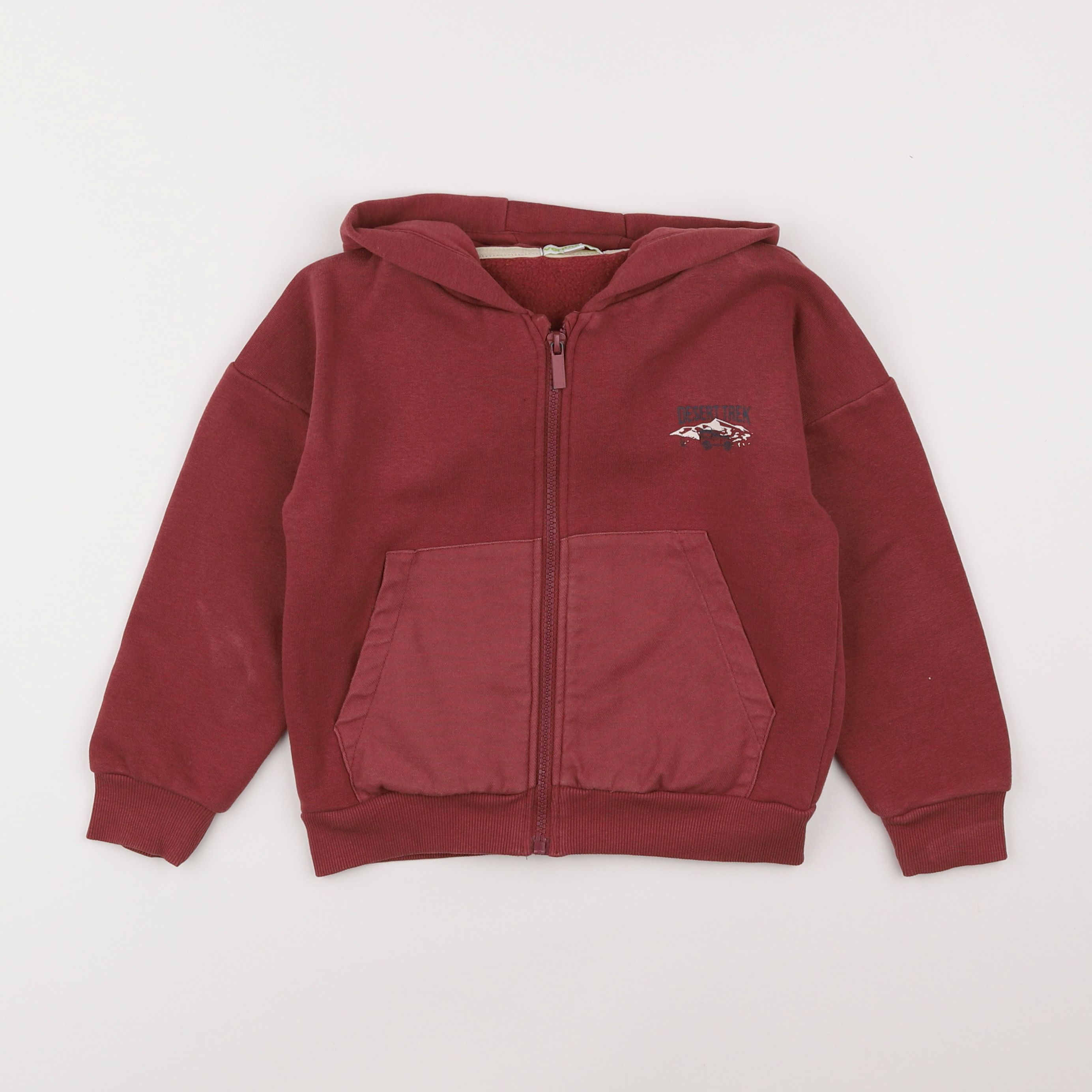 Vertbaudet - sweat rouge - 6 ans