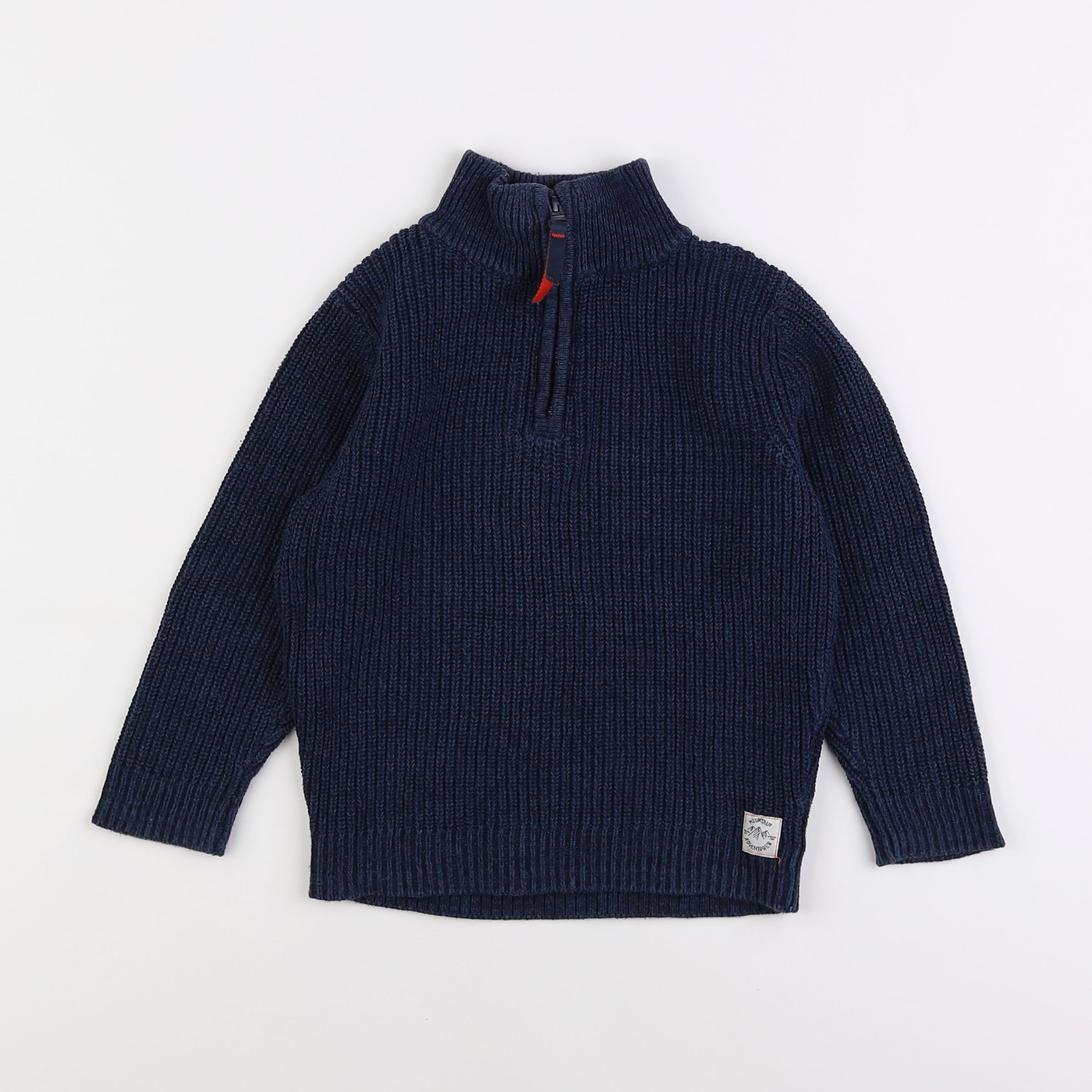 H&M - pull bleu - 2/4 ans