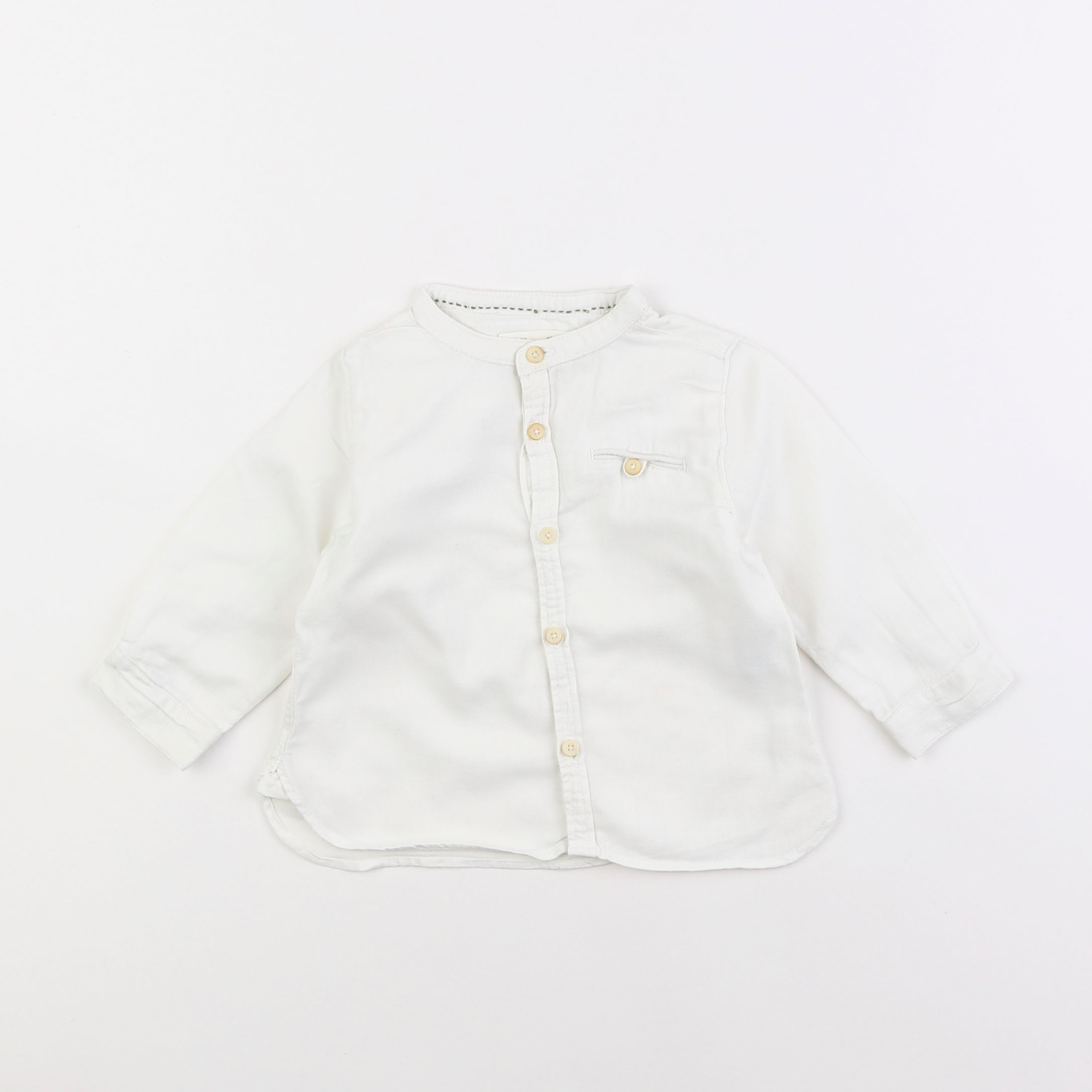 Zara - chemise blanc - 6/9 mois