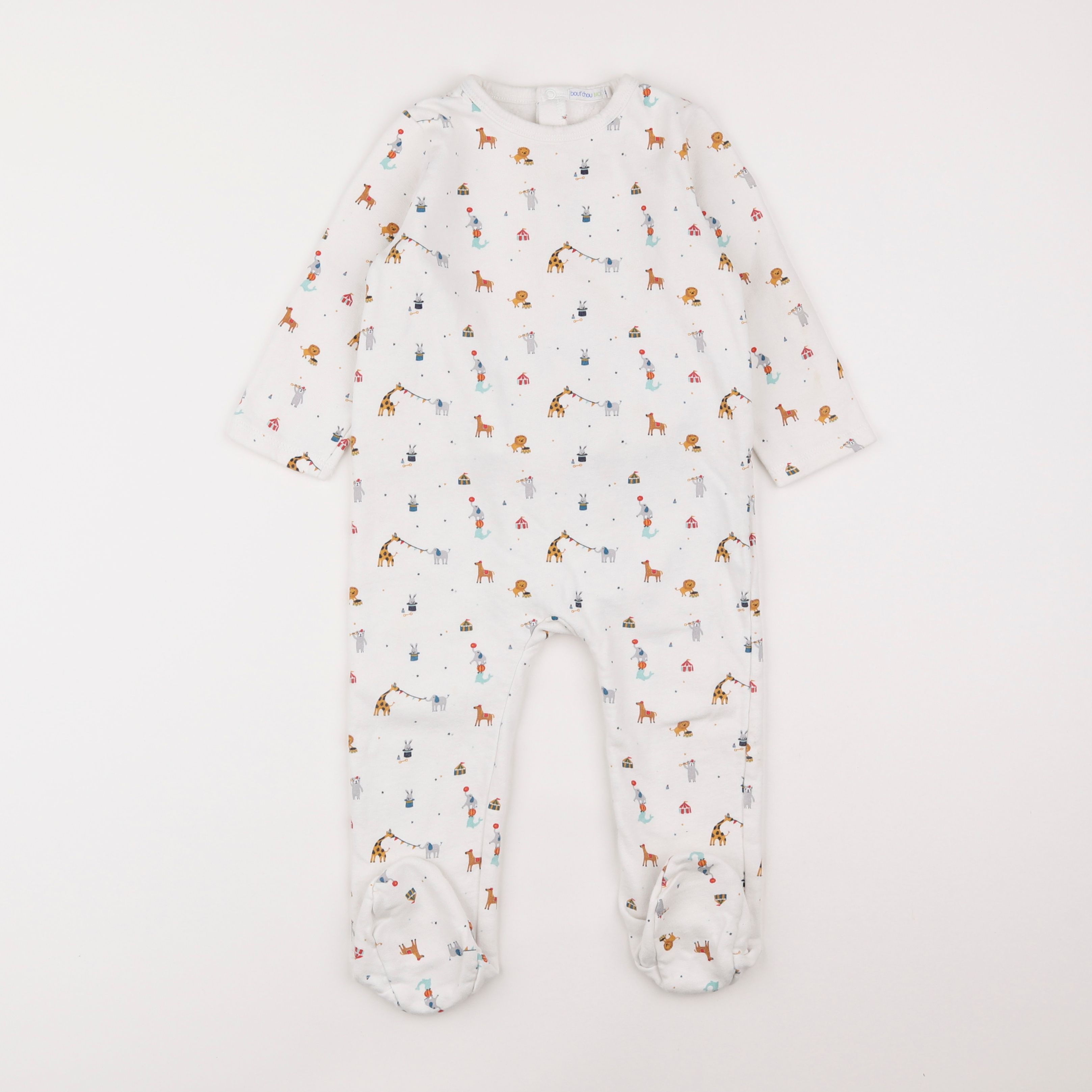 Boutchou - pyjama coton blanc - 2 ans