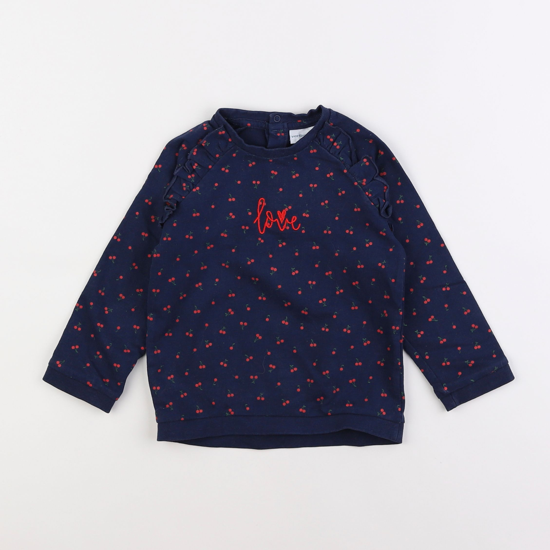 Vertbaudet - sweat bleu - 3 ans