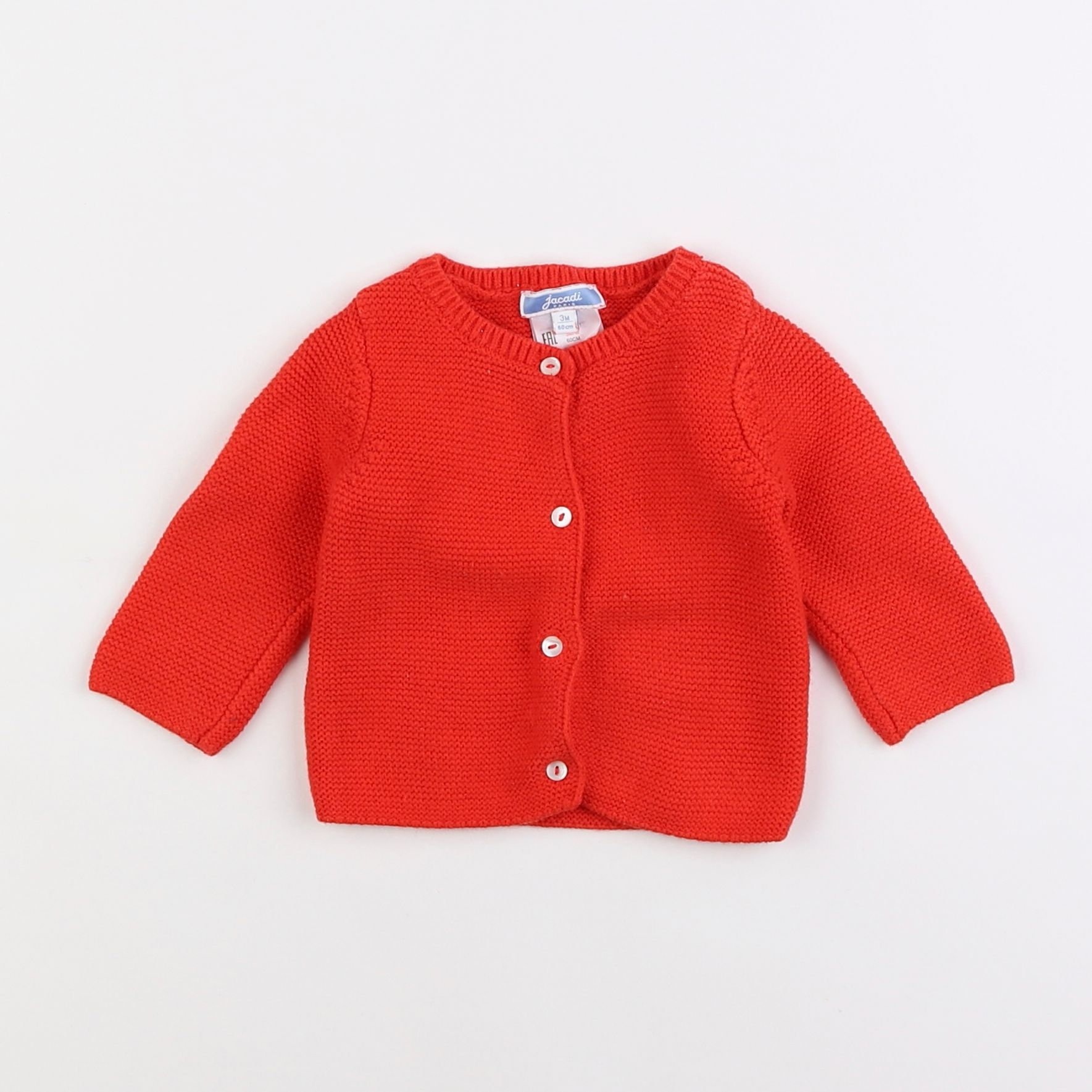 Jacadi - gilet rouge - 3 mois