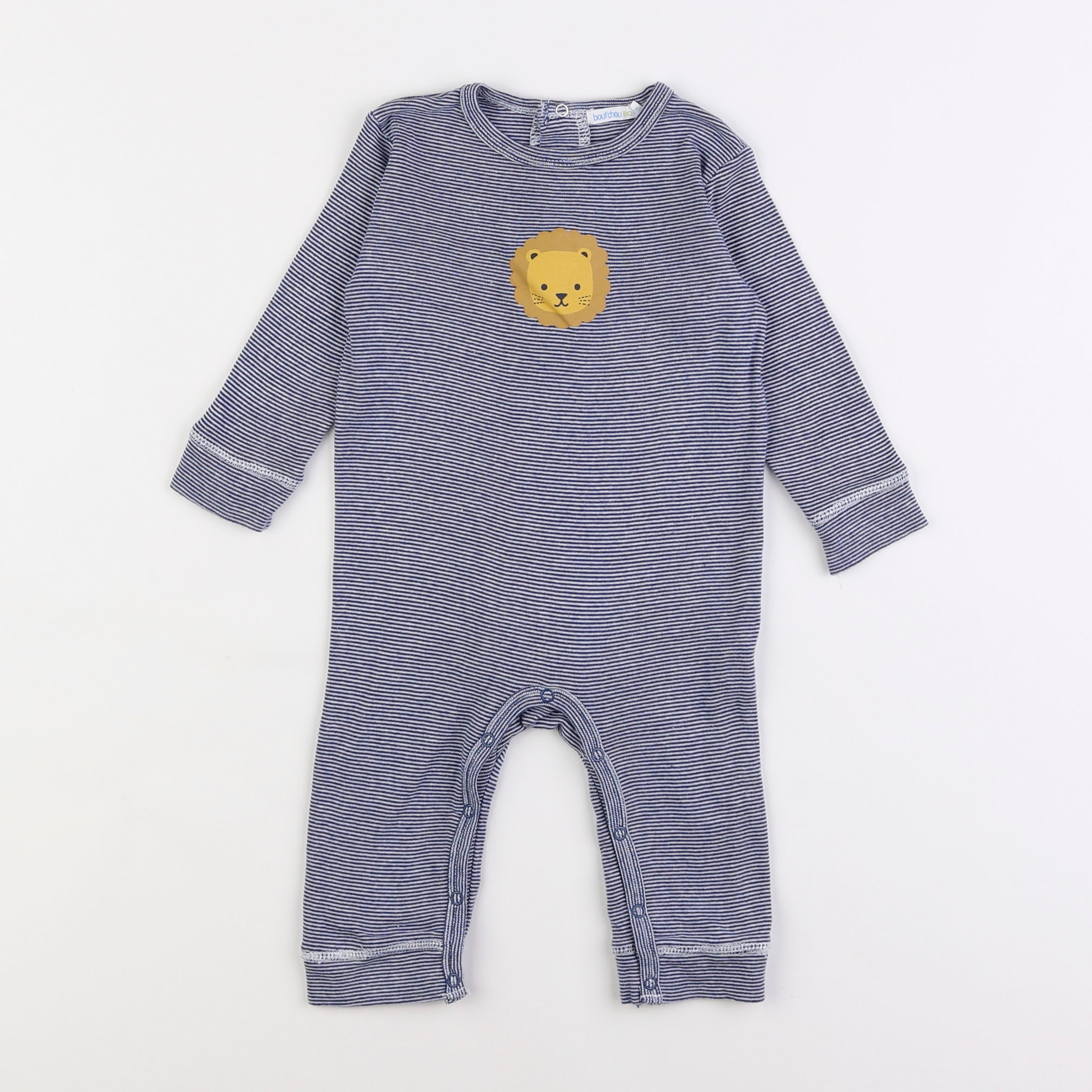 Boutchou - pyjama coton bleu - 12 mois