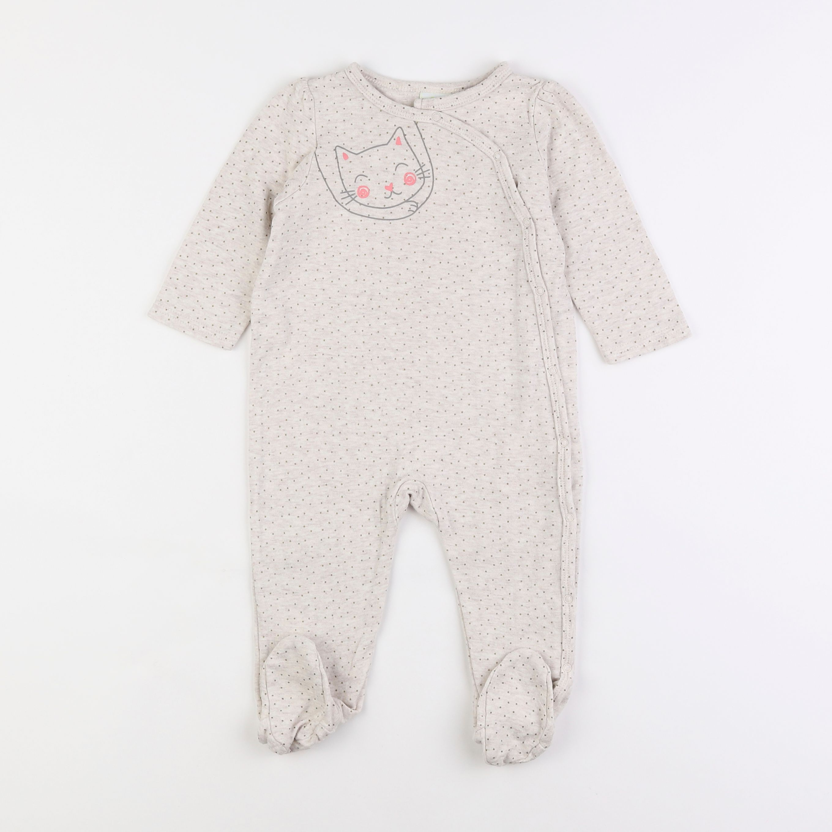 Tape à l'oeil - pyjama coton beige - 18 mois