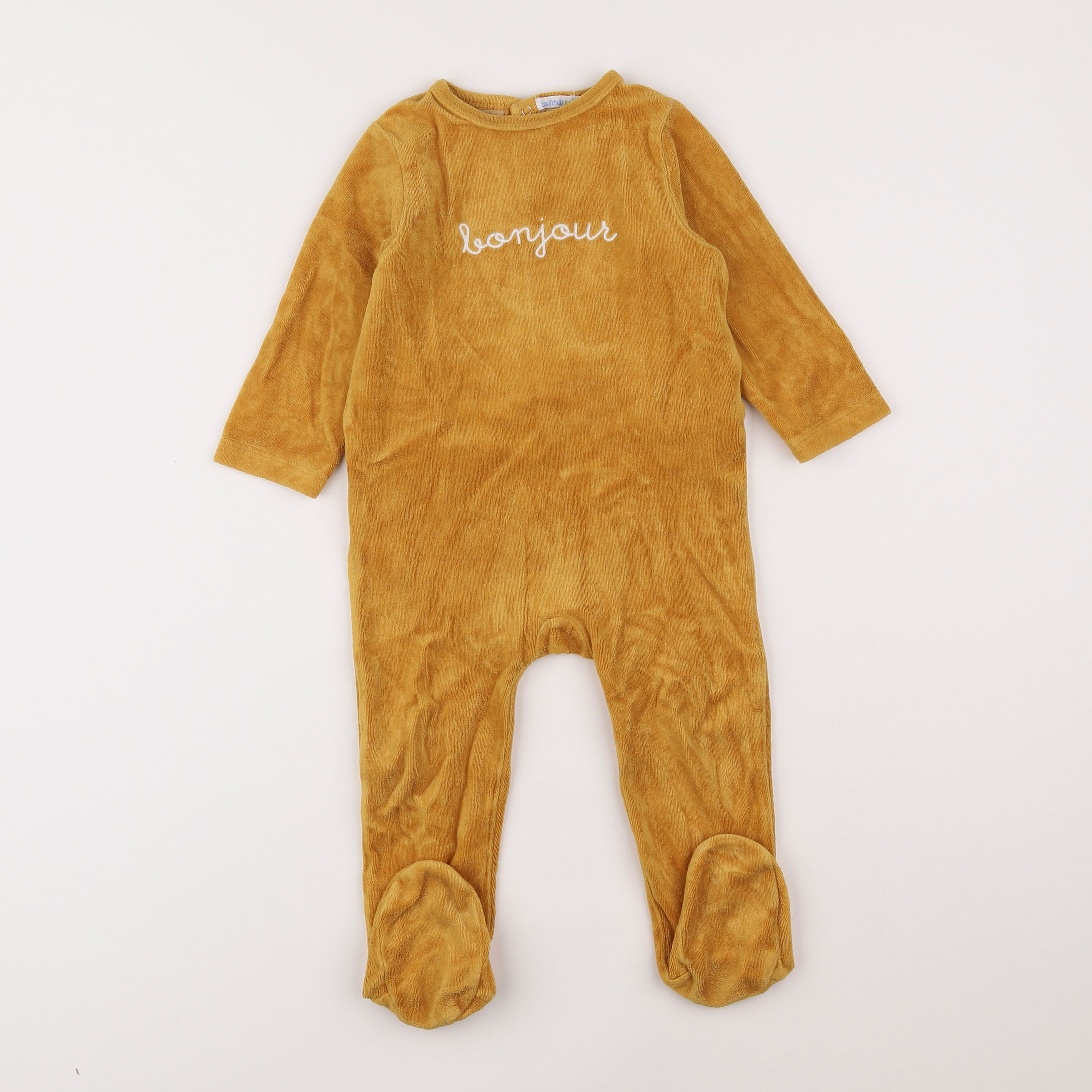 Boutchou - pyjama velours jaune - 18 mois