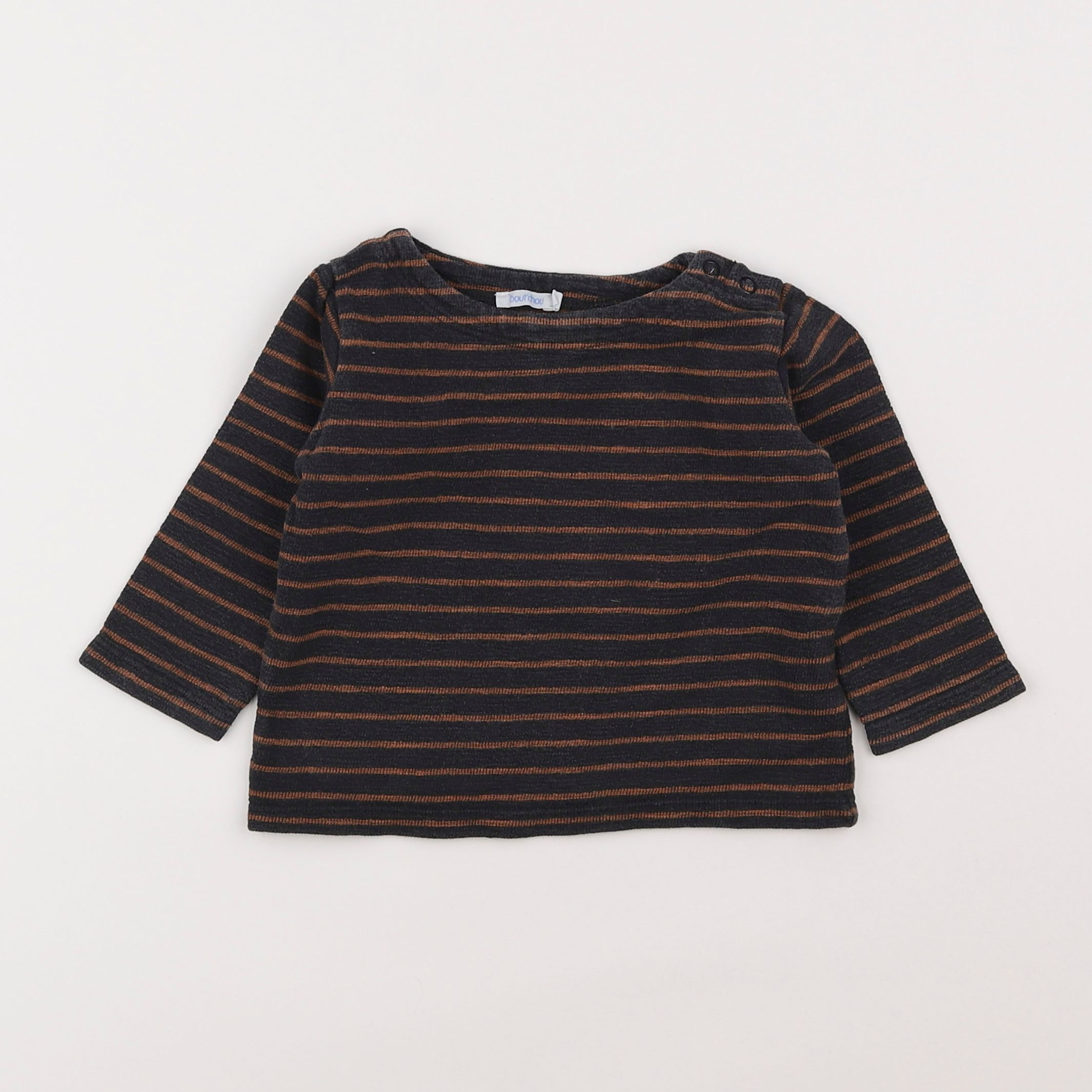 Boutchou - tee-shirt marron - 12 mois