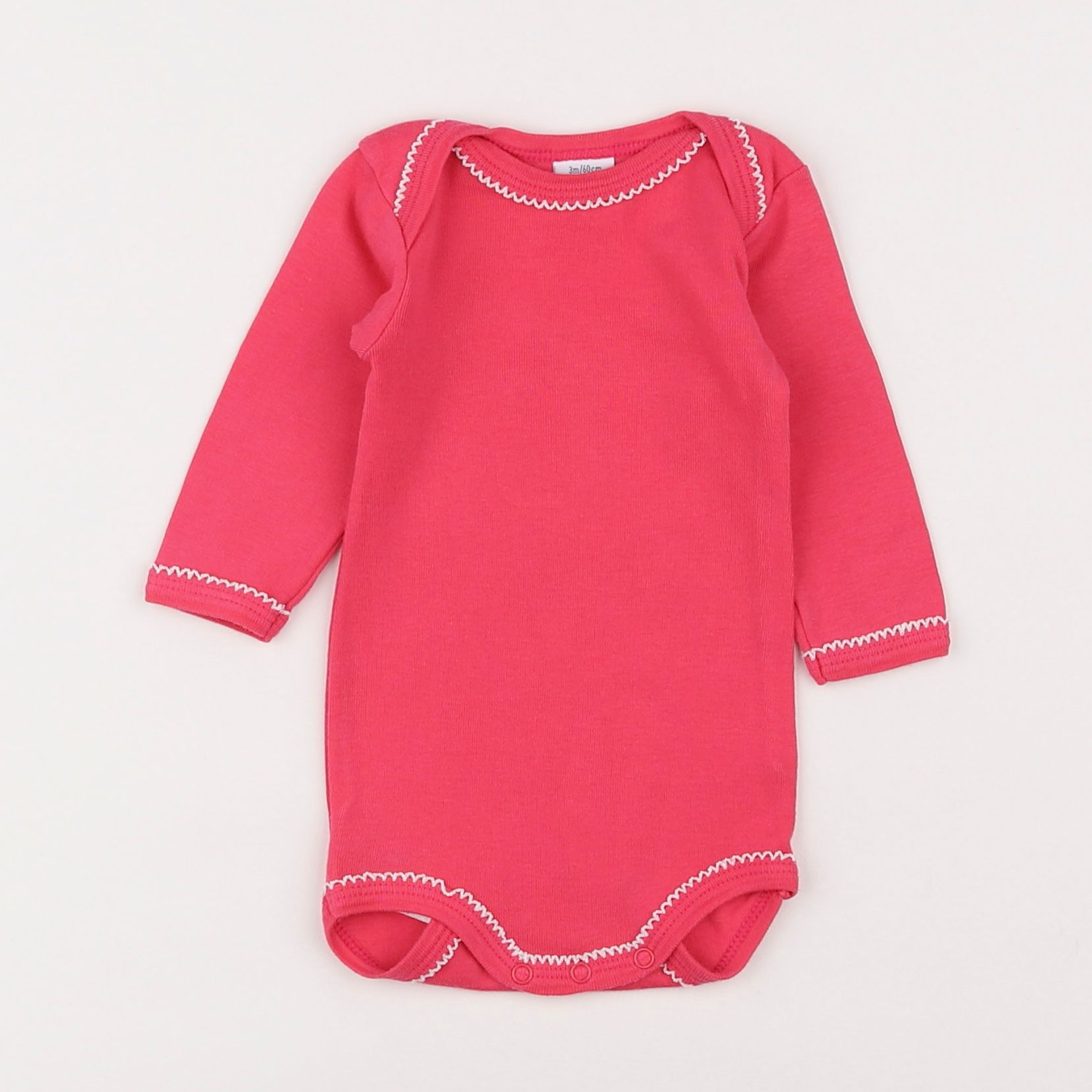 Petit Bateau - body rose - 3 mois