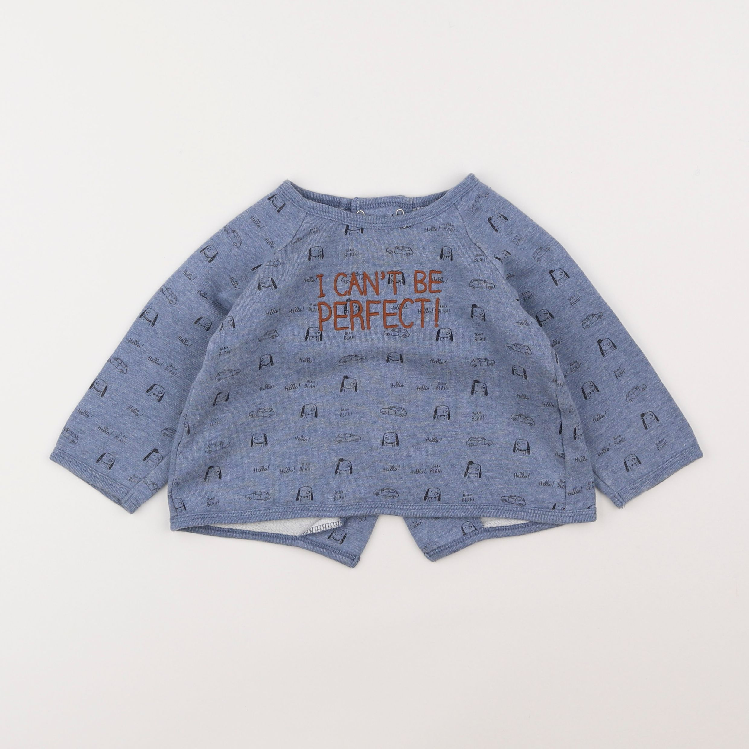 Boutchou - tee-shirt bleu - 18 mois