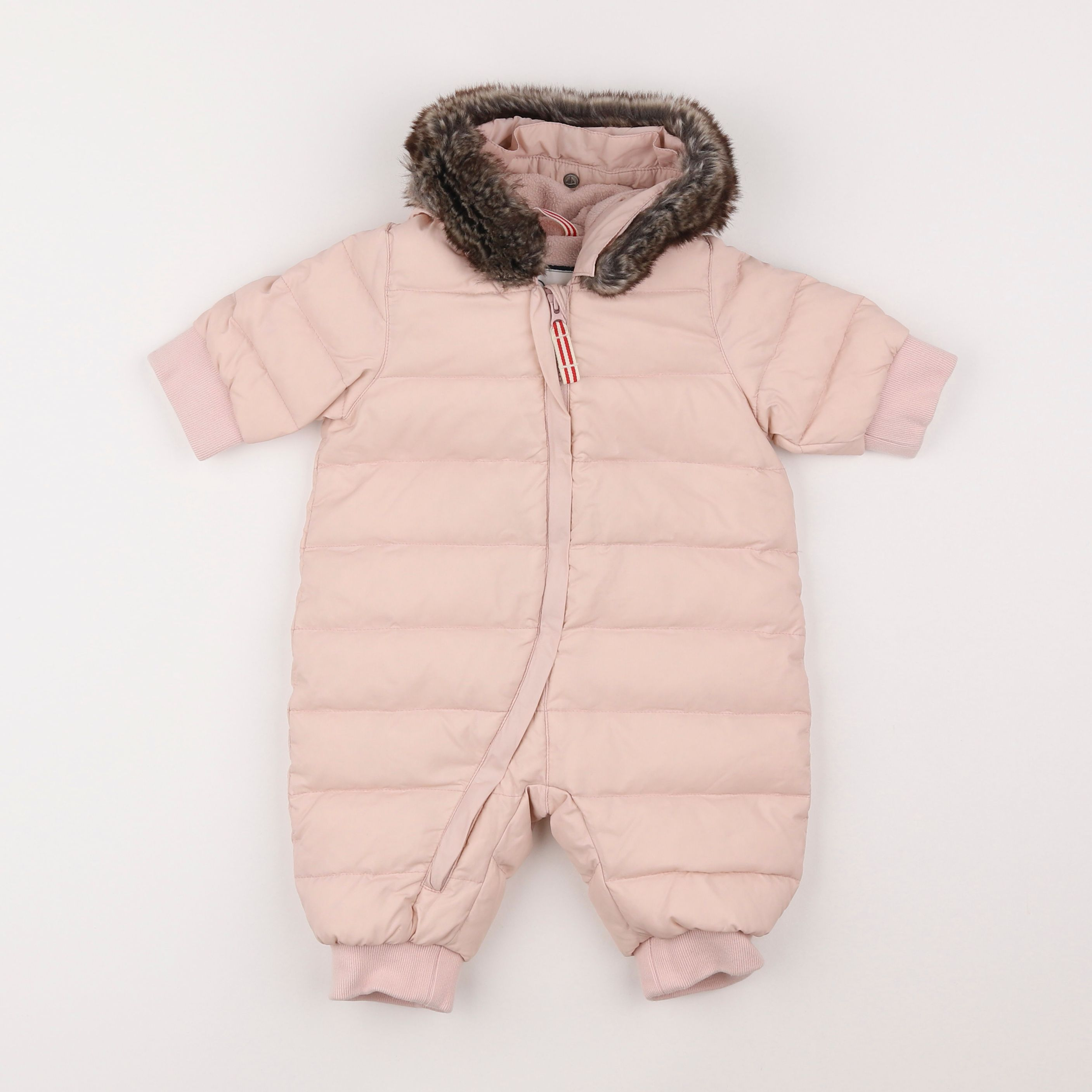 Petit Bateau - combi-pilote rose - 3 mois