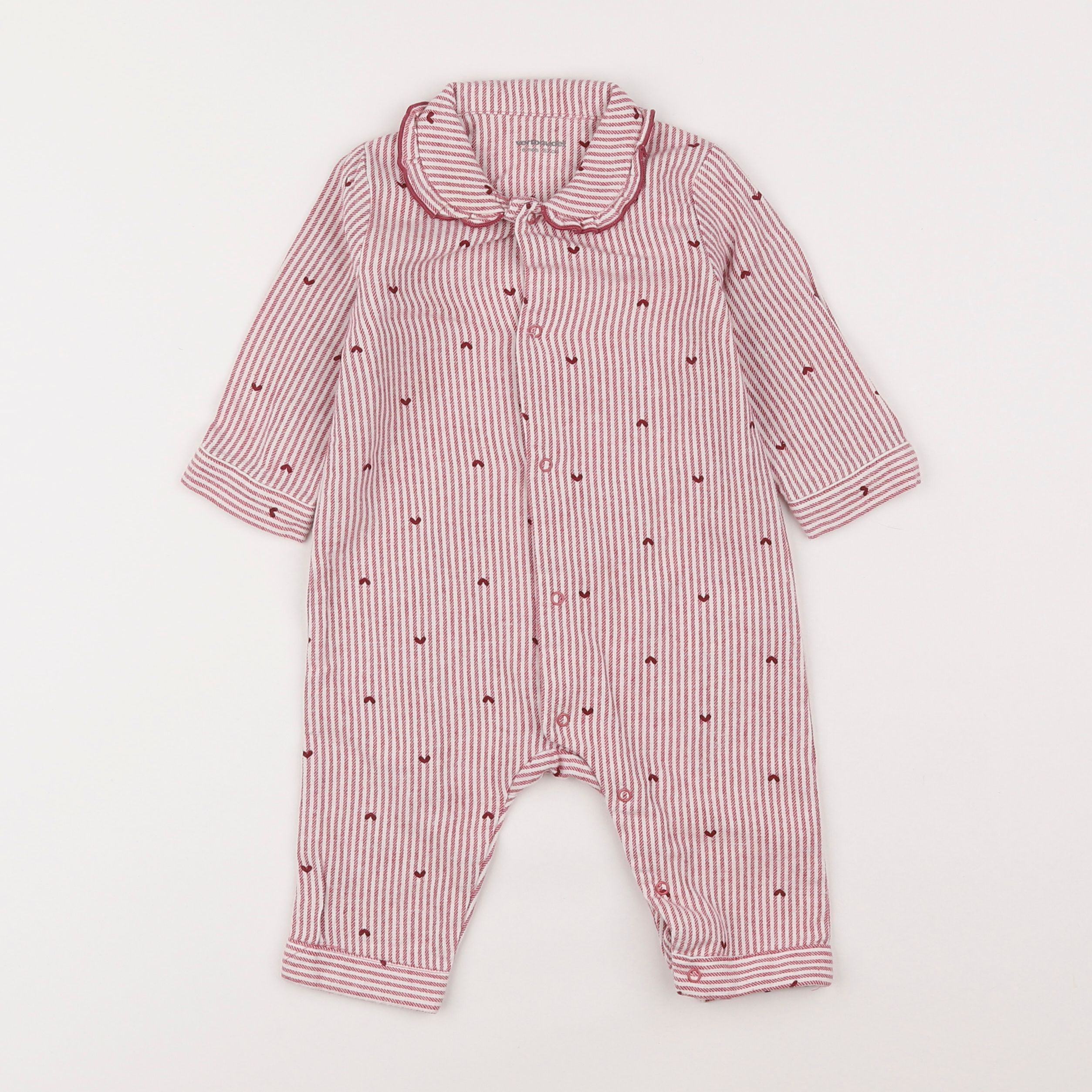 Vertbaudet - pyjama coton rose - 6 mois