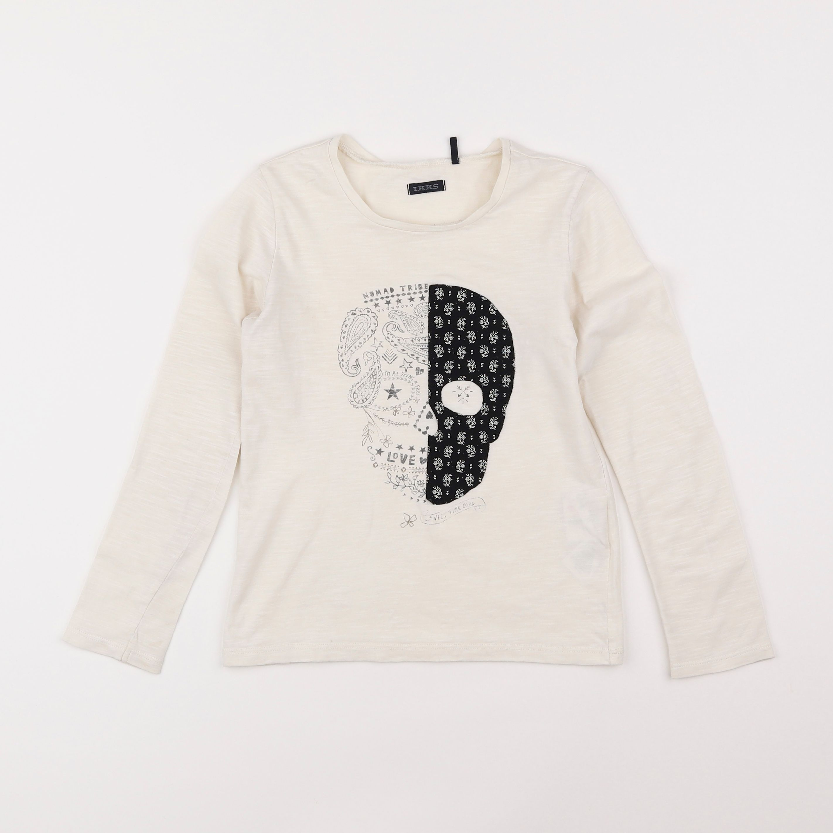 IKKS - tee-shirt beige - 8 ans