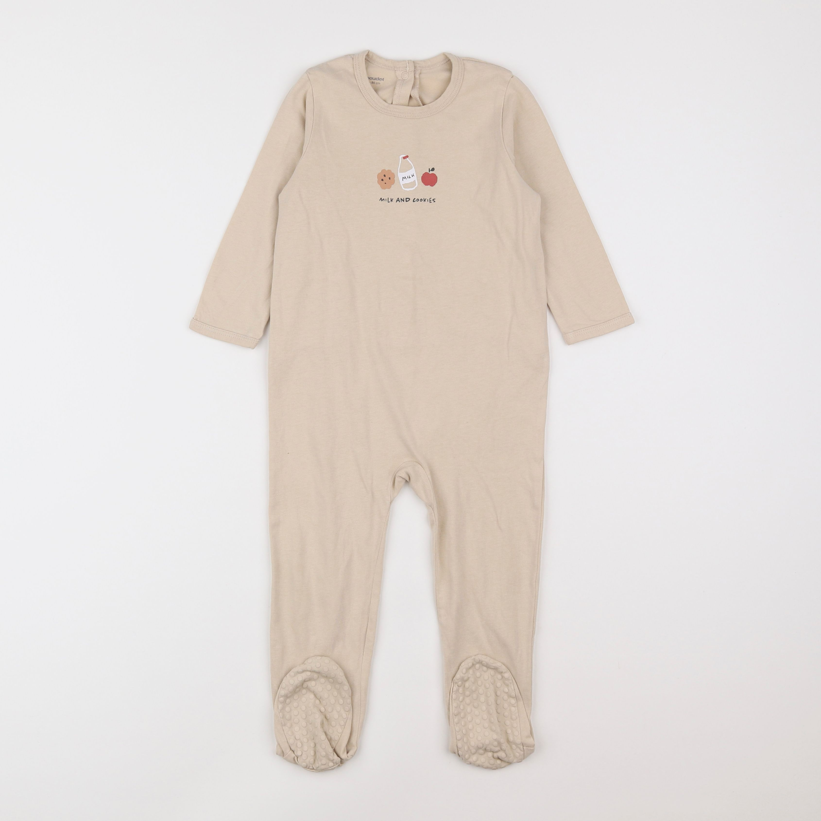 Vertbaudet - pyjama coton beige - 2 ans