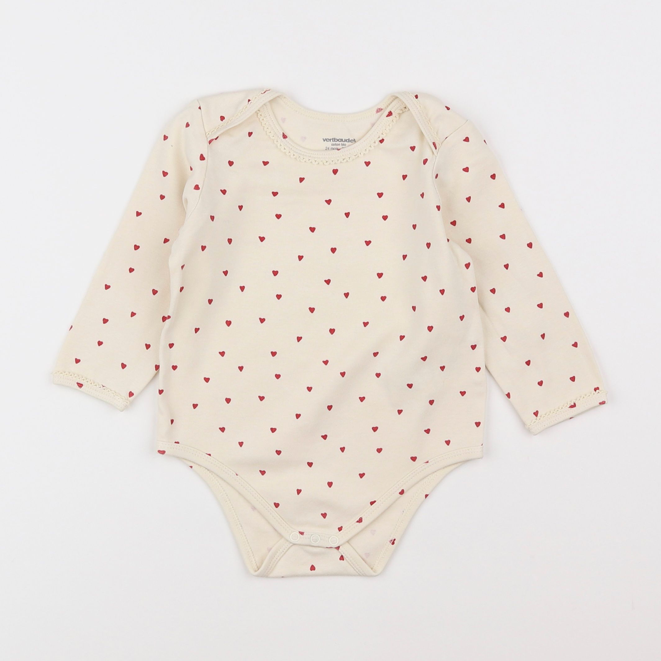 Vertbaudet - body beige - 2 ans