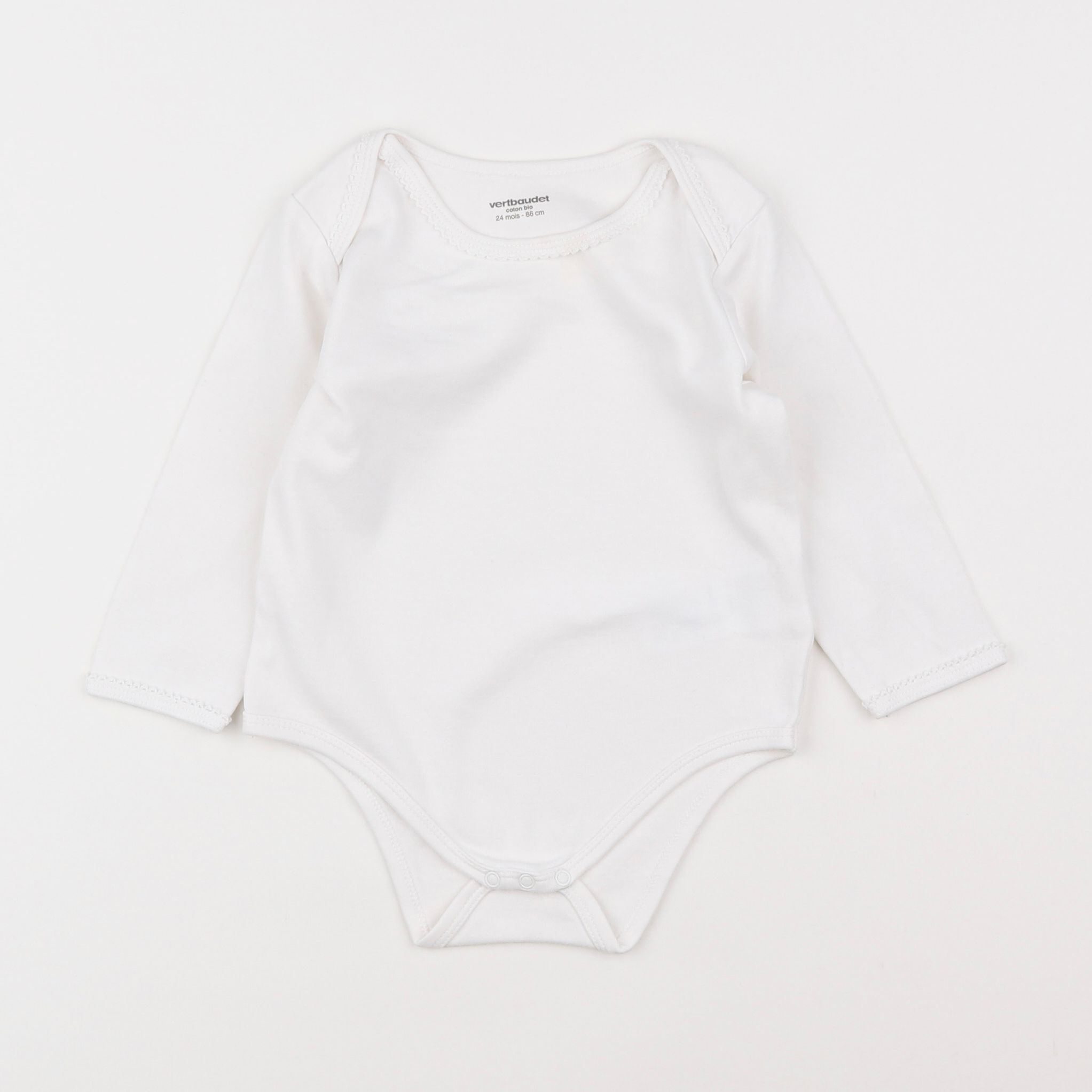 Vertbaudet - body blanc - 2 ans