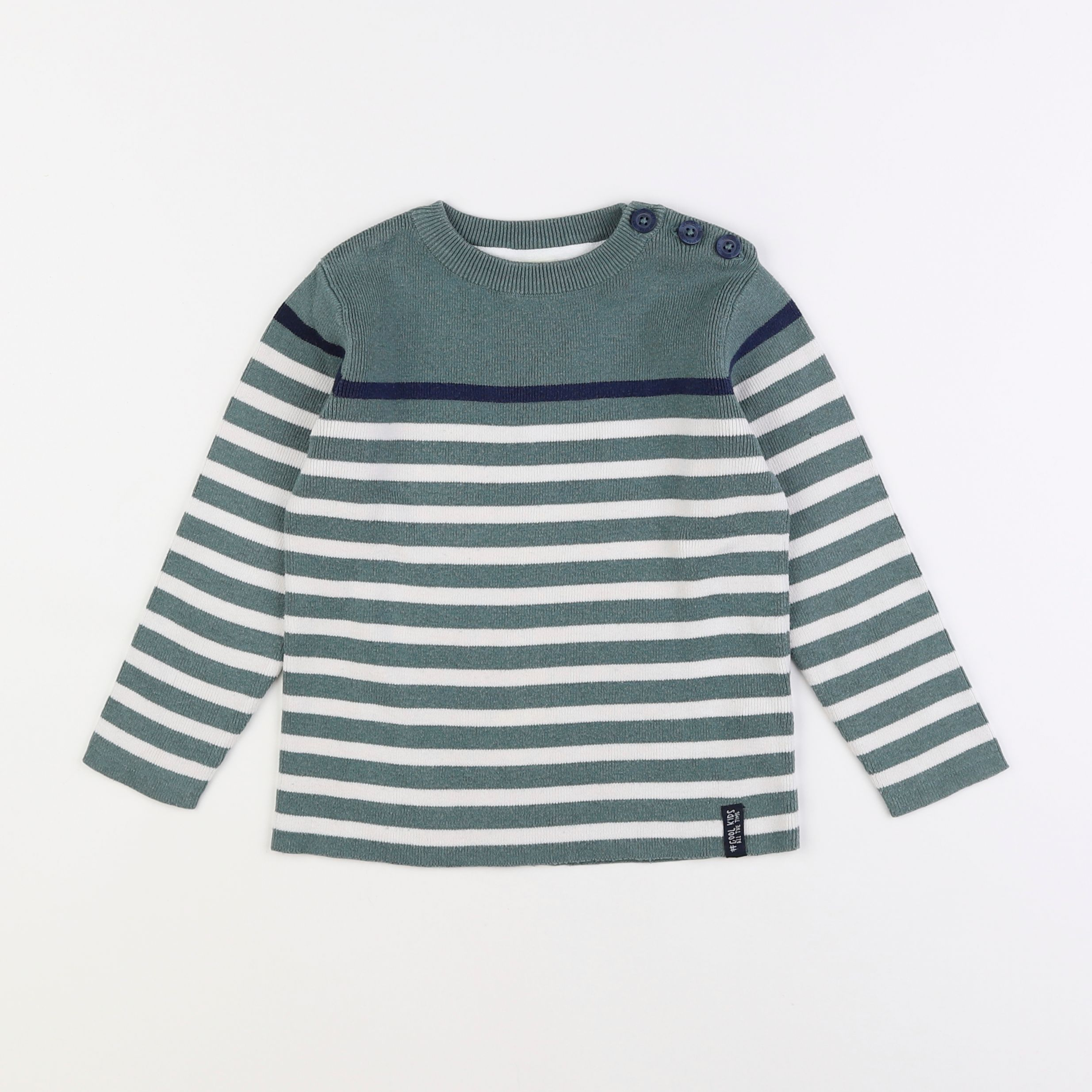 Vertbaudet - pull vert - 4 ans