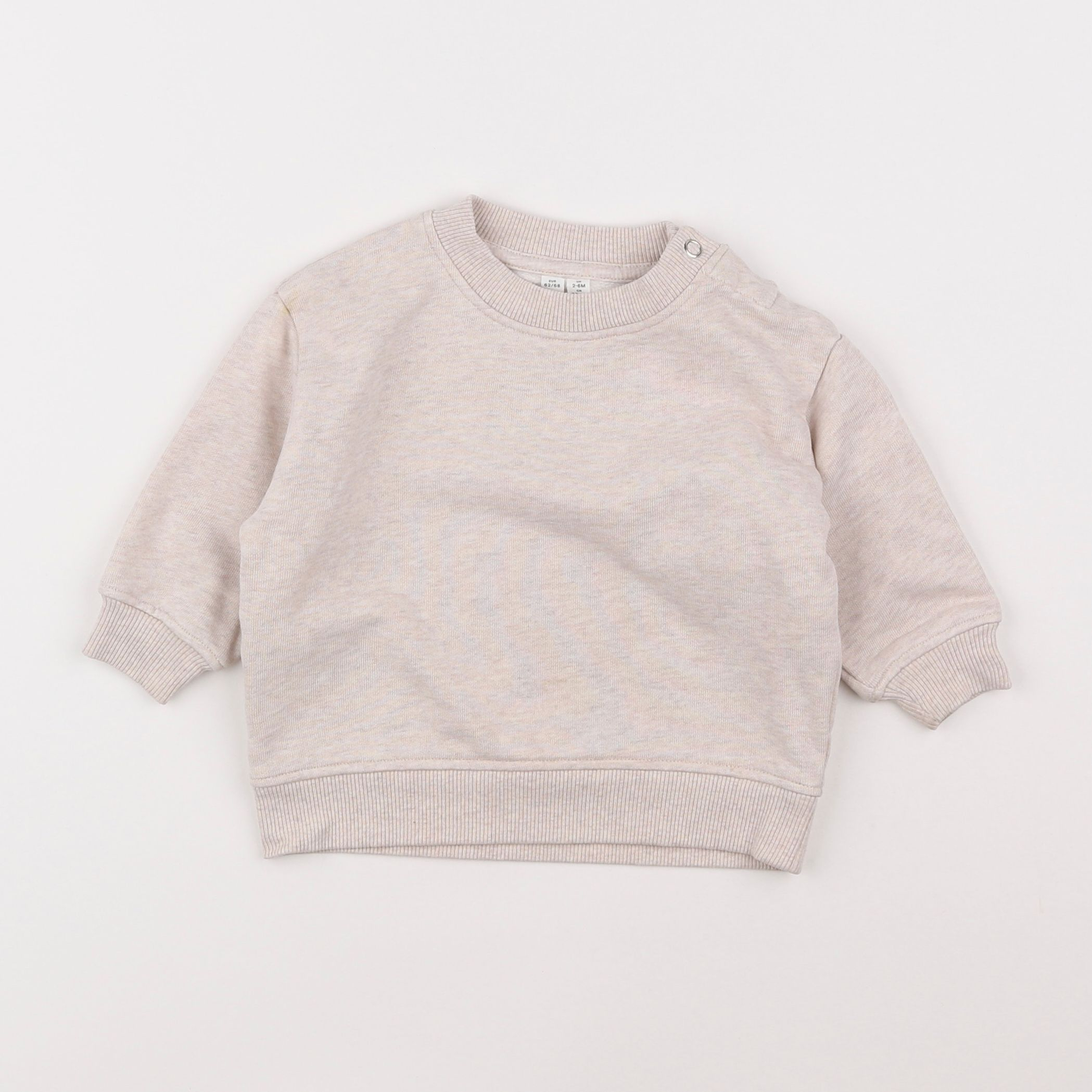 Arket - sweat beige - 2/6 mois