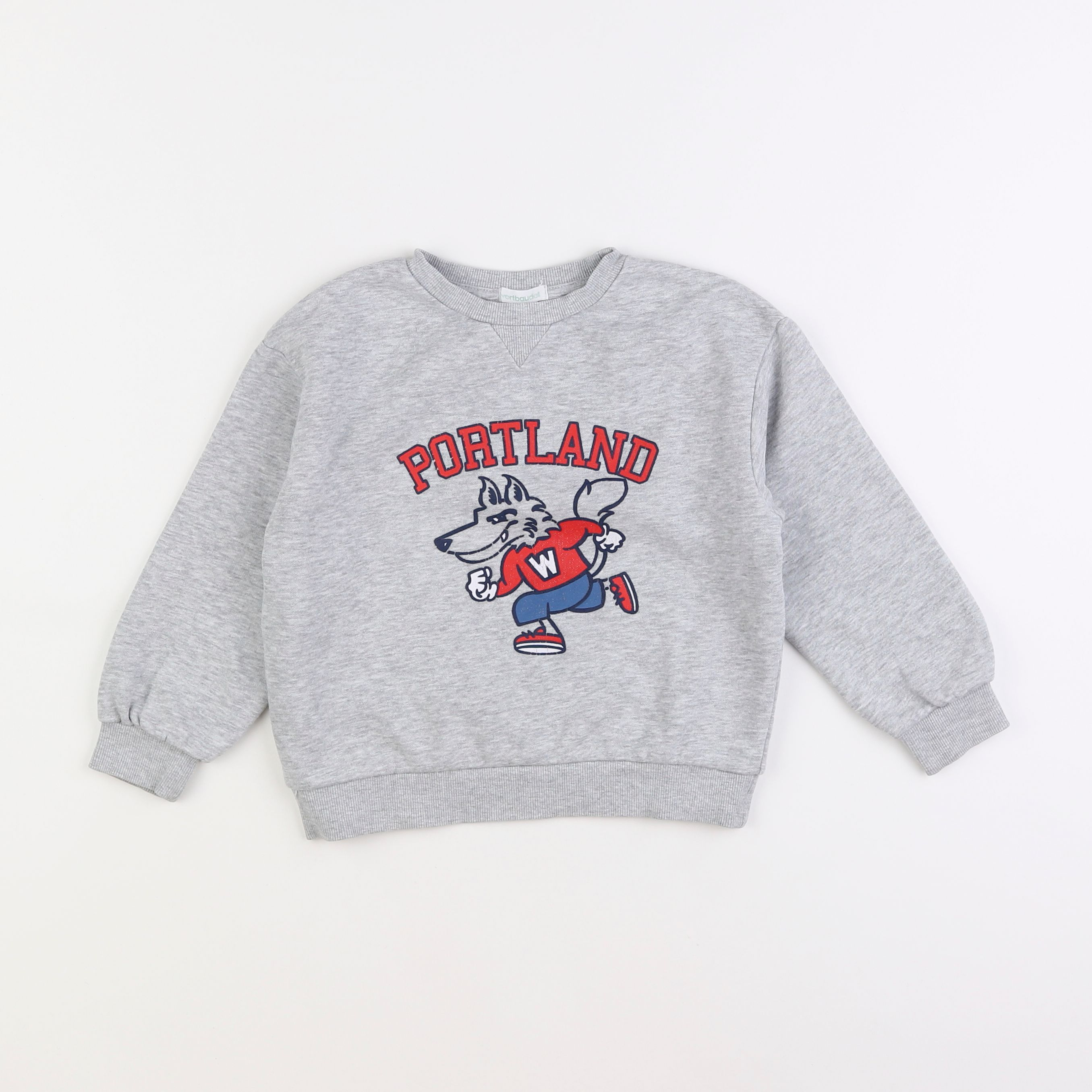 Vertbaudet - sweat gris - 4 ans