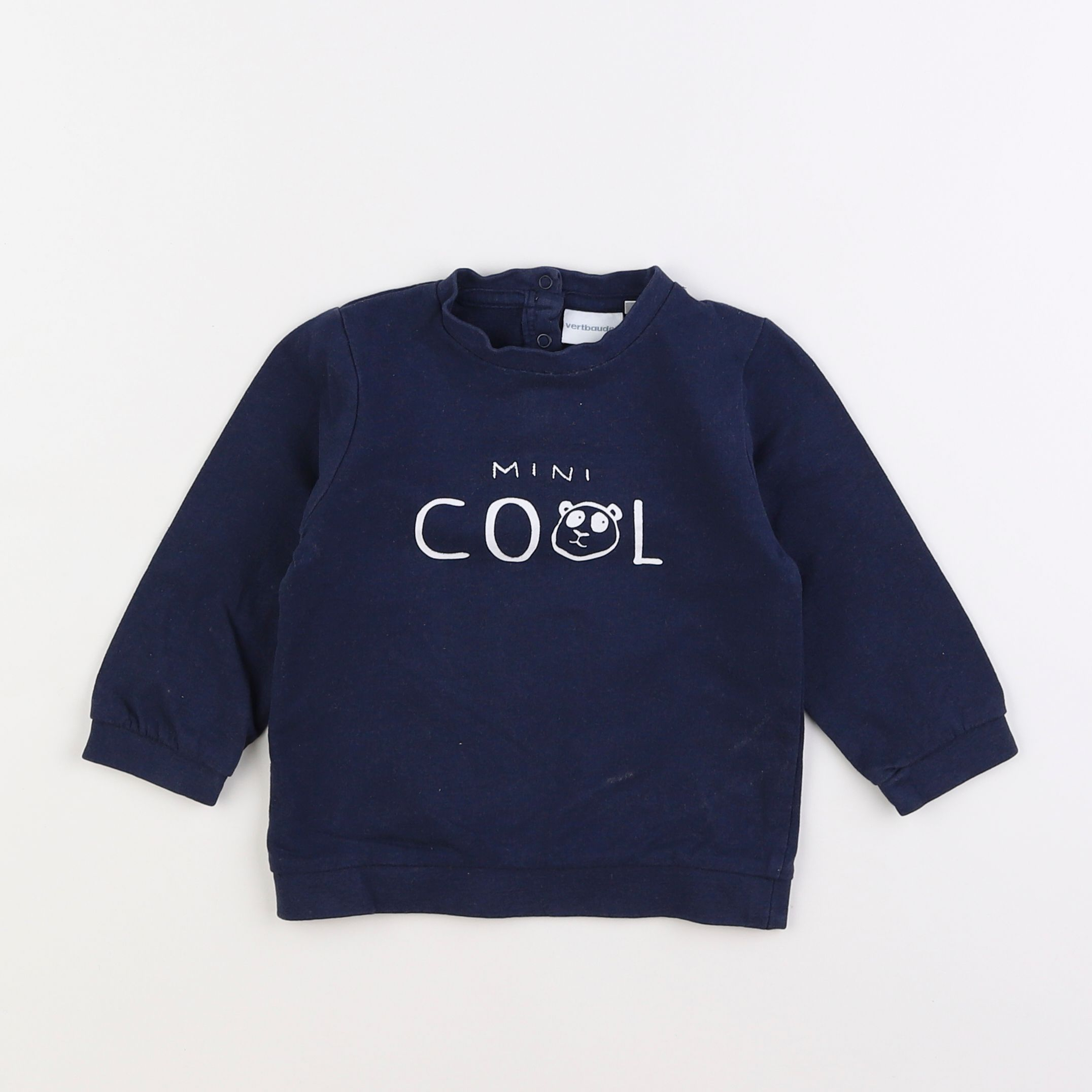 Vertbaudet - sweat bleu - 2 ans