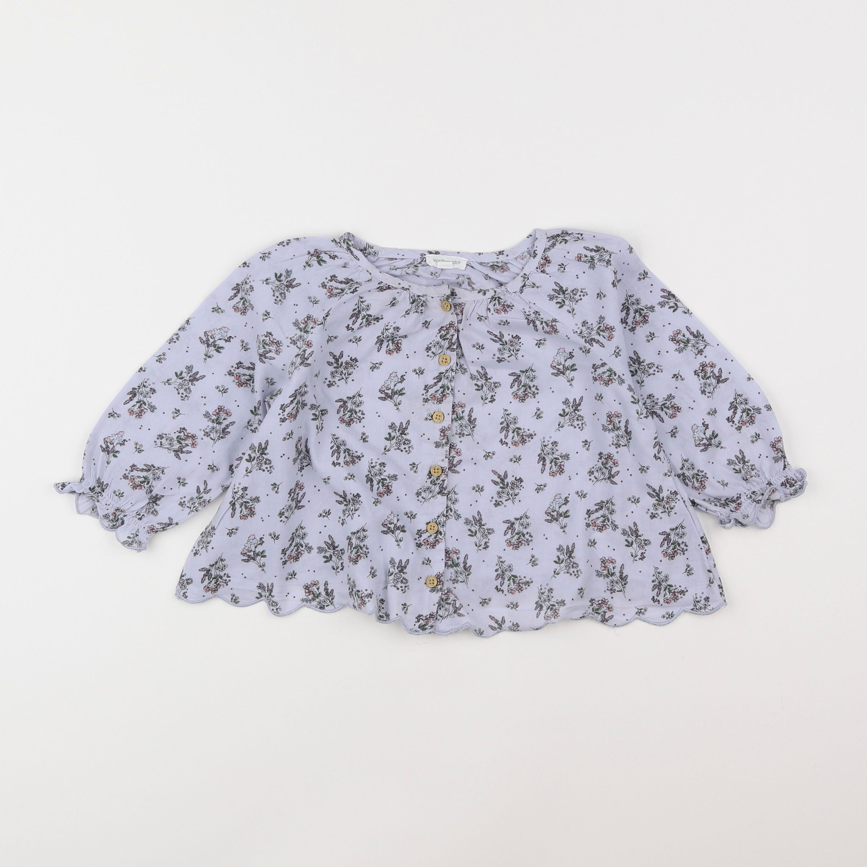 Vertbaudet - blouse bleu - 18 mois