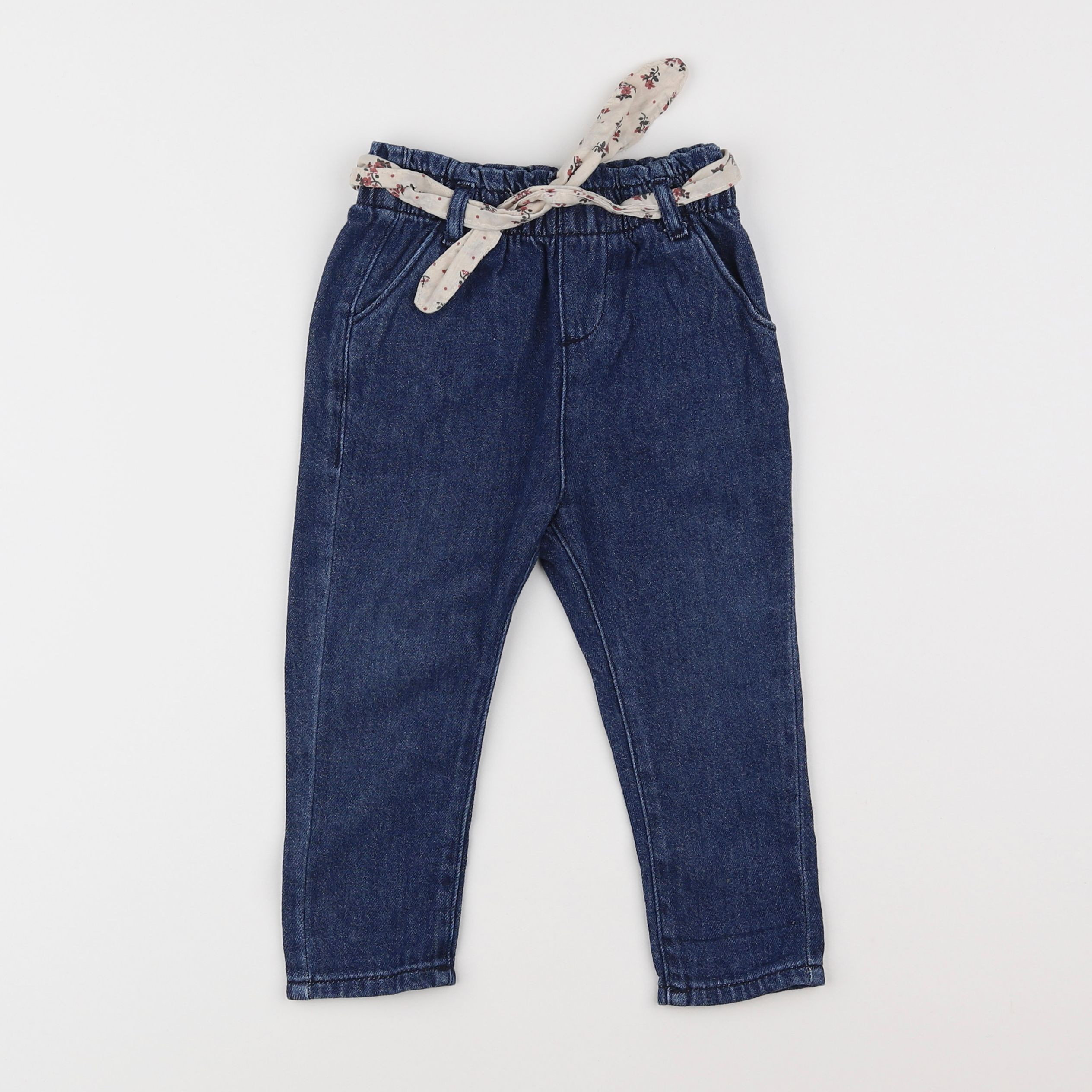 Vertbaudet - pantalon bleu - 18 mois