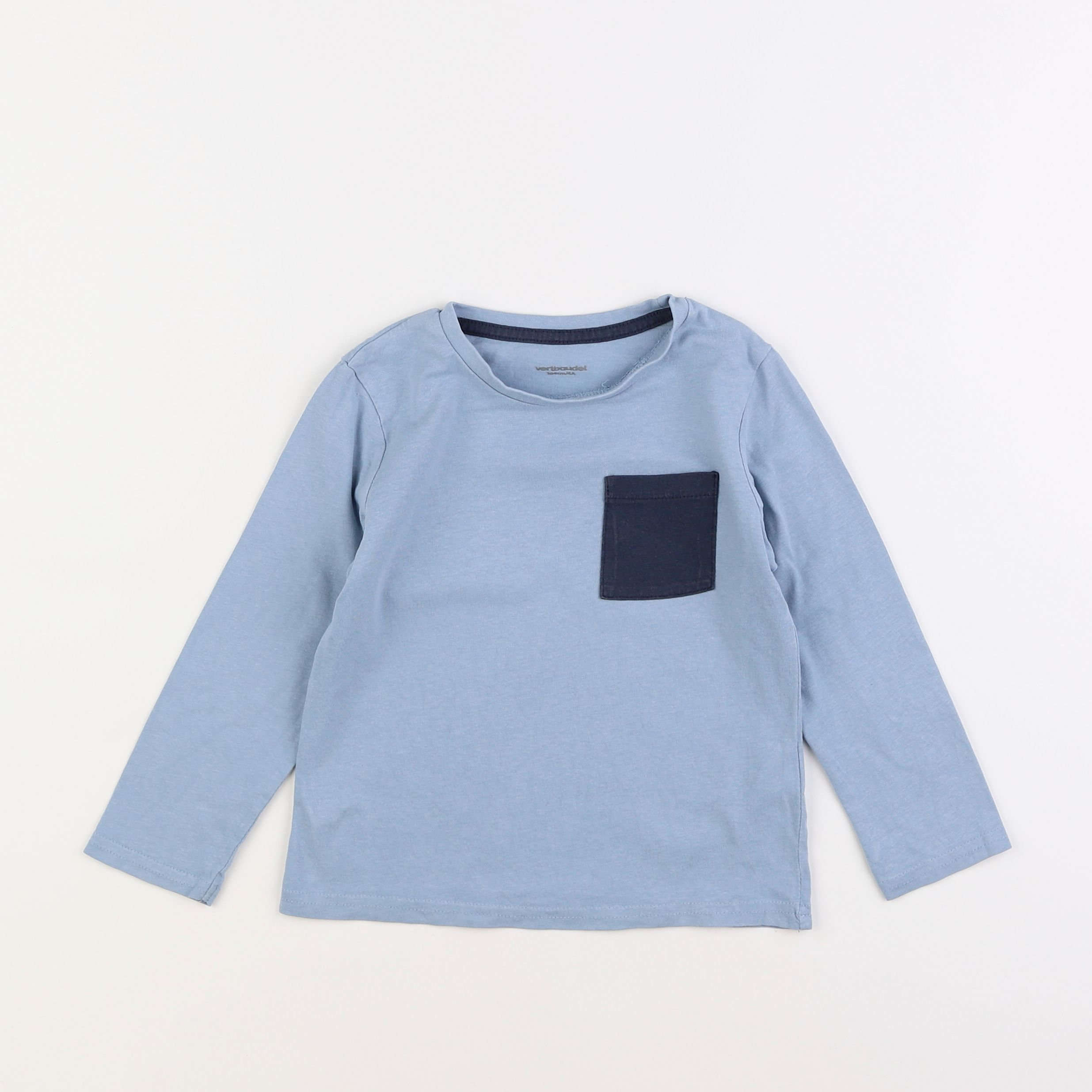 Vertbaudet - tee-shirt bleu - 4 ans