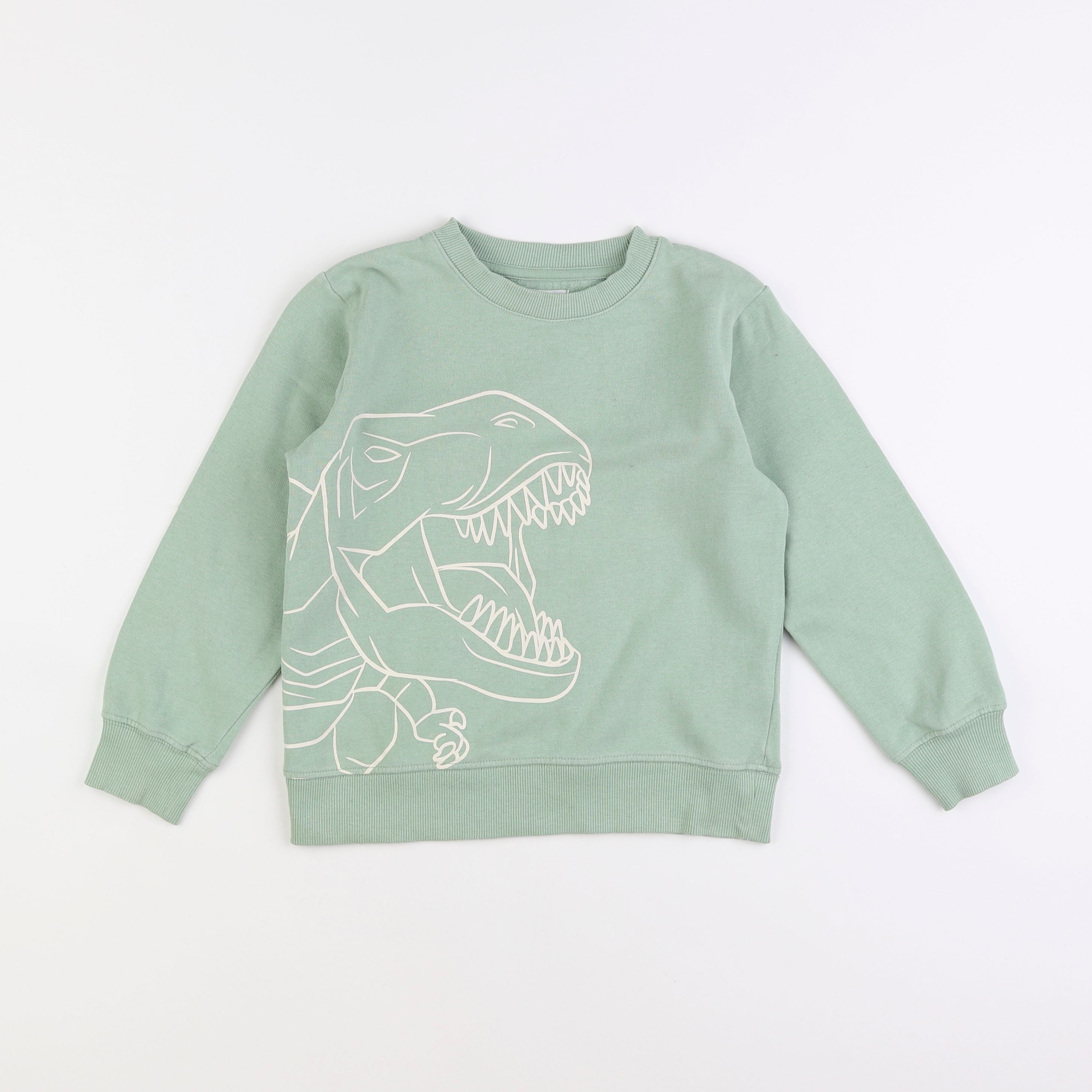 Vertbaudet - sweat vert - 6 ans