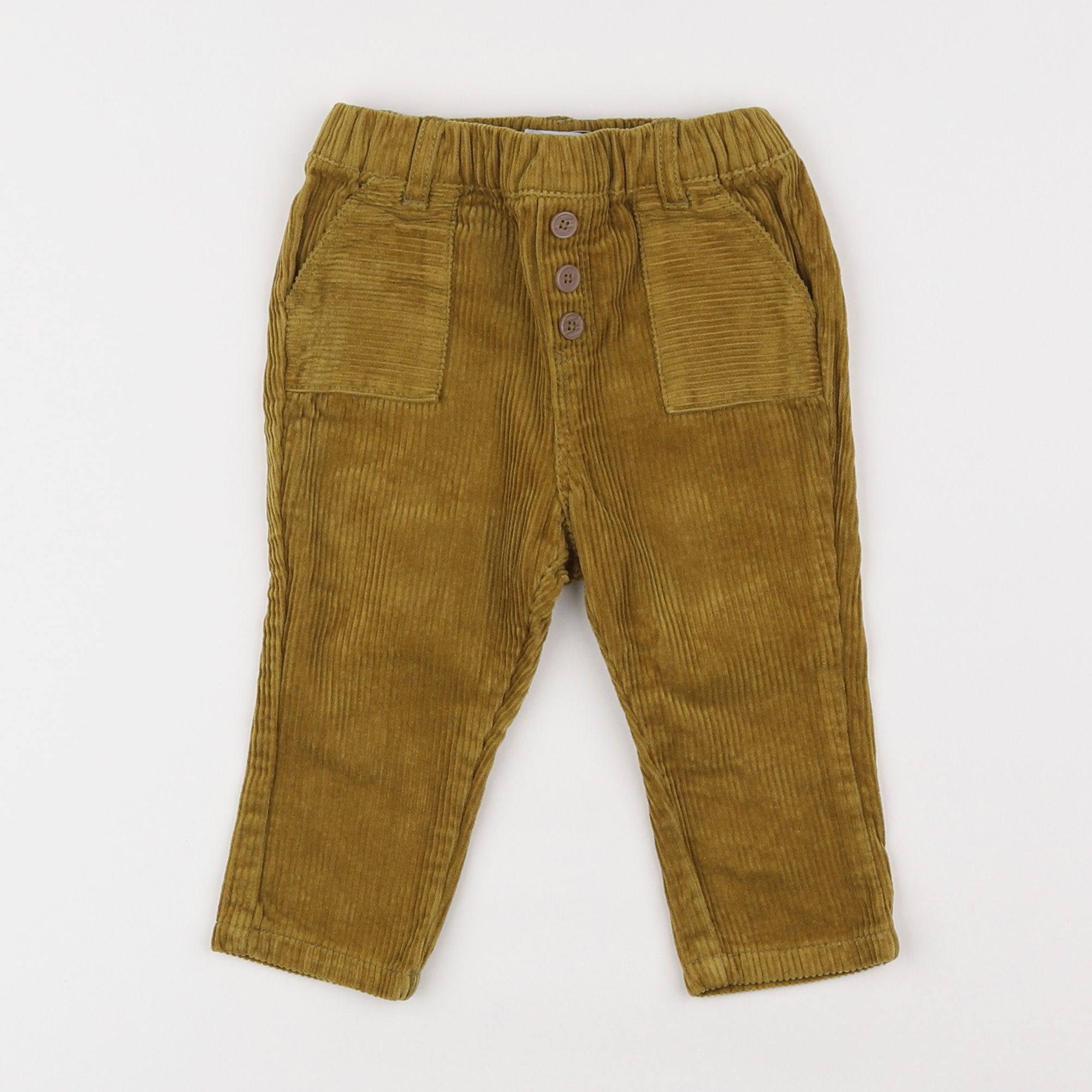 Vertbaudet - pantalon vert - 12 mois