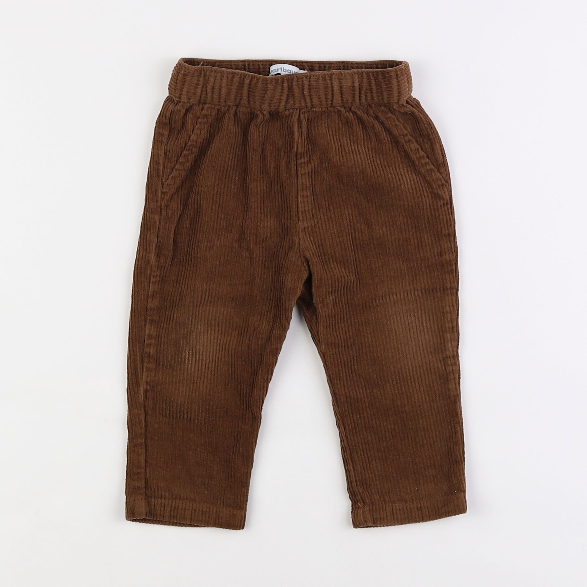 Vertbaudet - pantalon marron - 12 mois