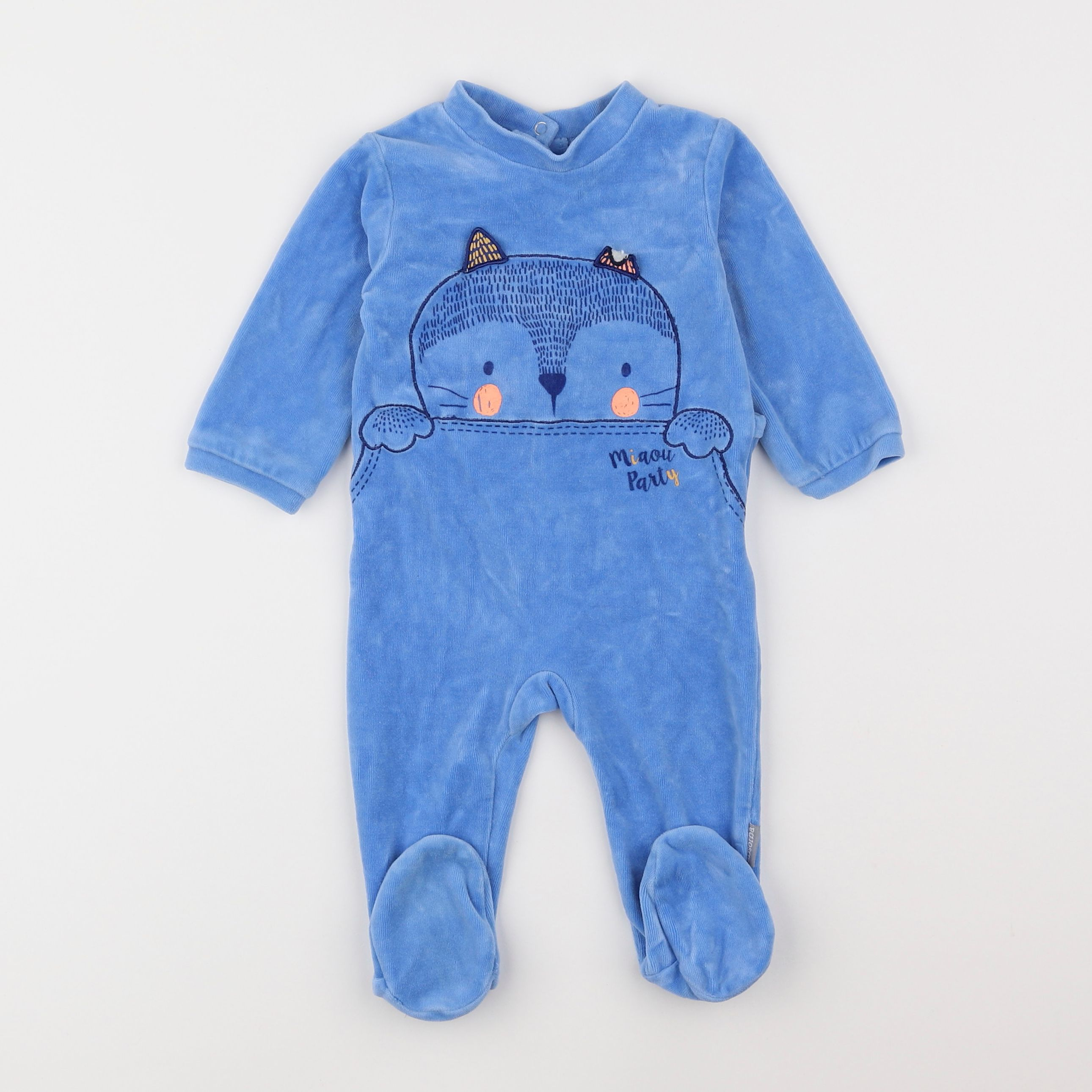 Absorba - pyjama velours bleu - 9 mois