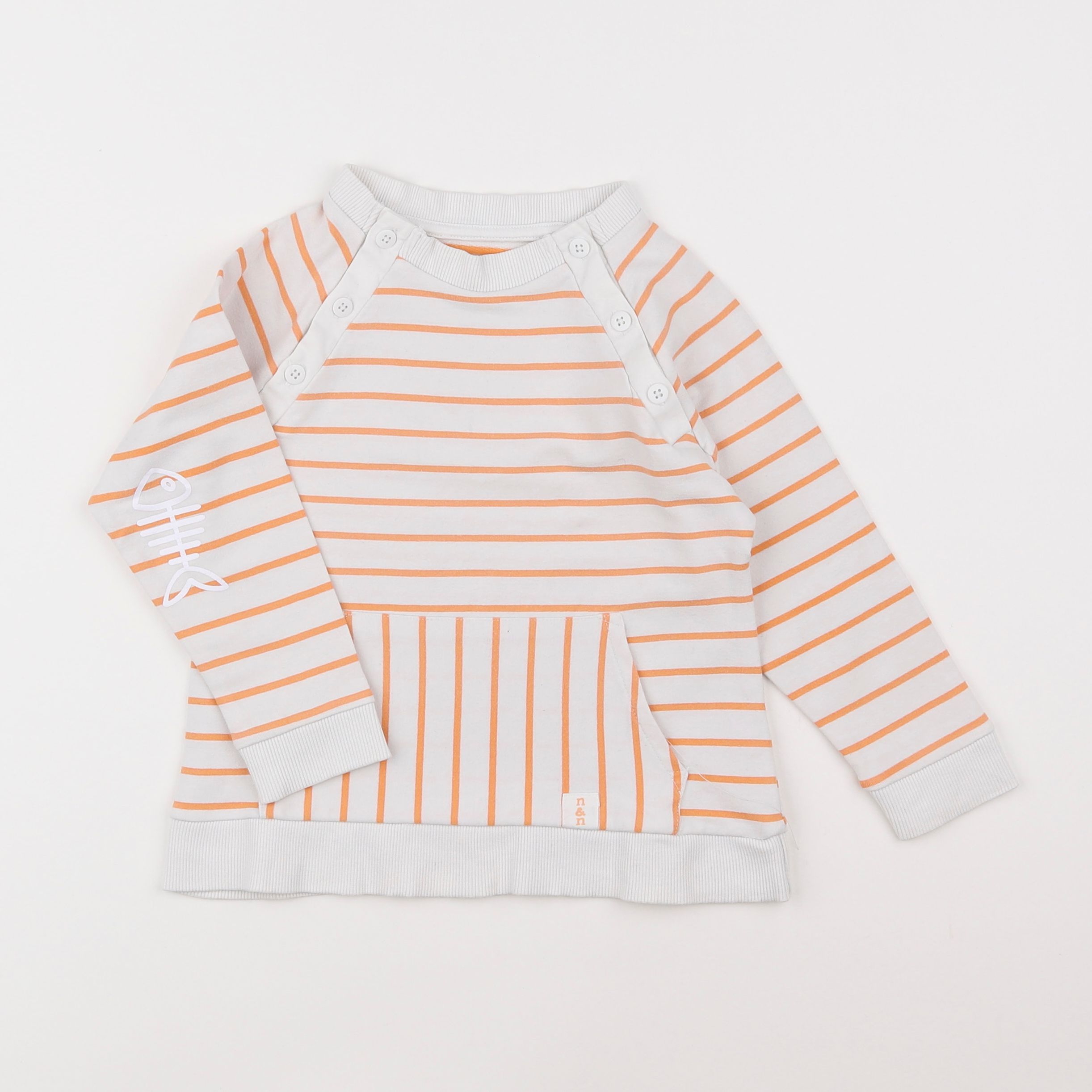 Neck & Neck - sweat blanc - 4/5 ans