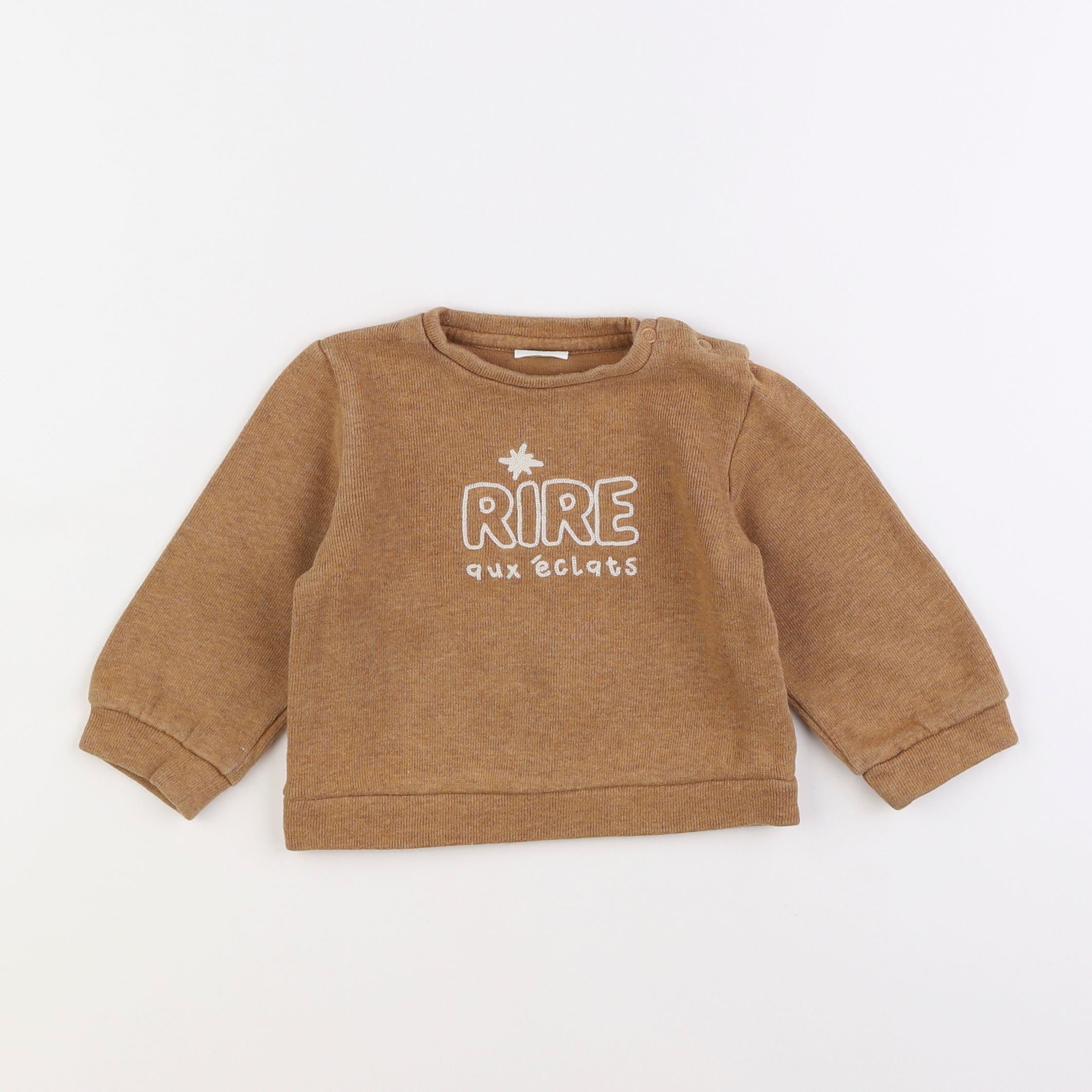 Tape à l'oeil - sweat marron - 18 mois