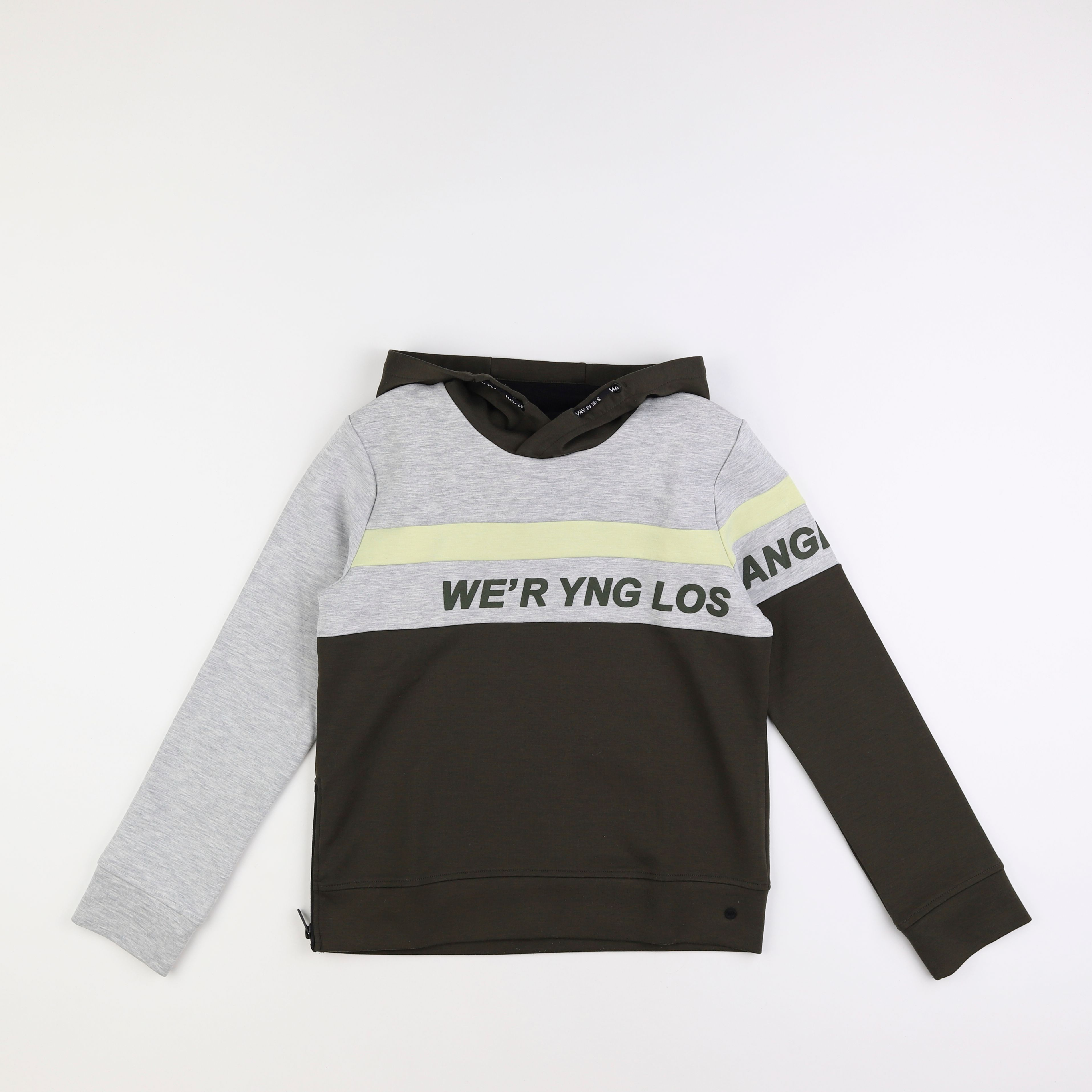 IKKS - sweat gris, vert - 12 ans