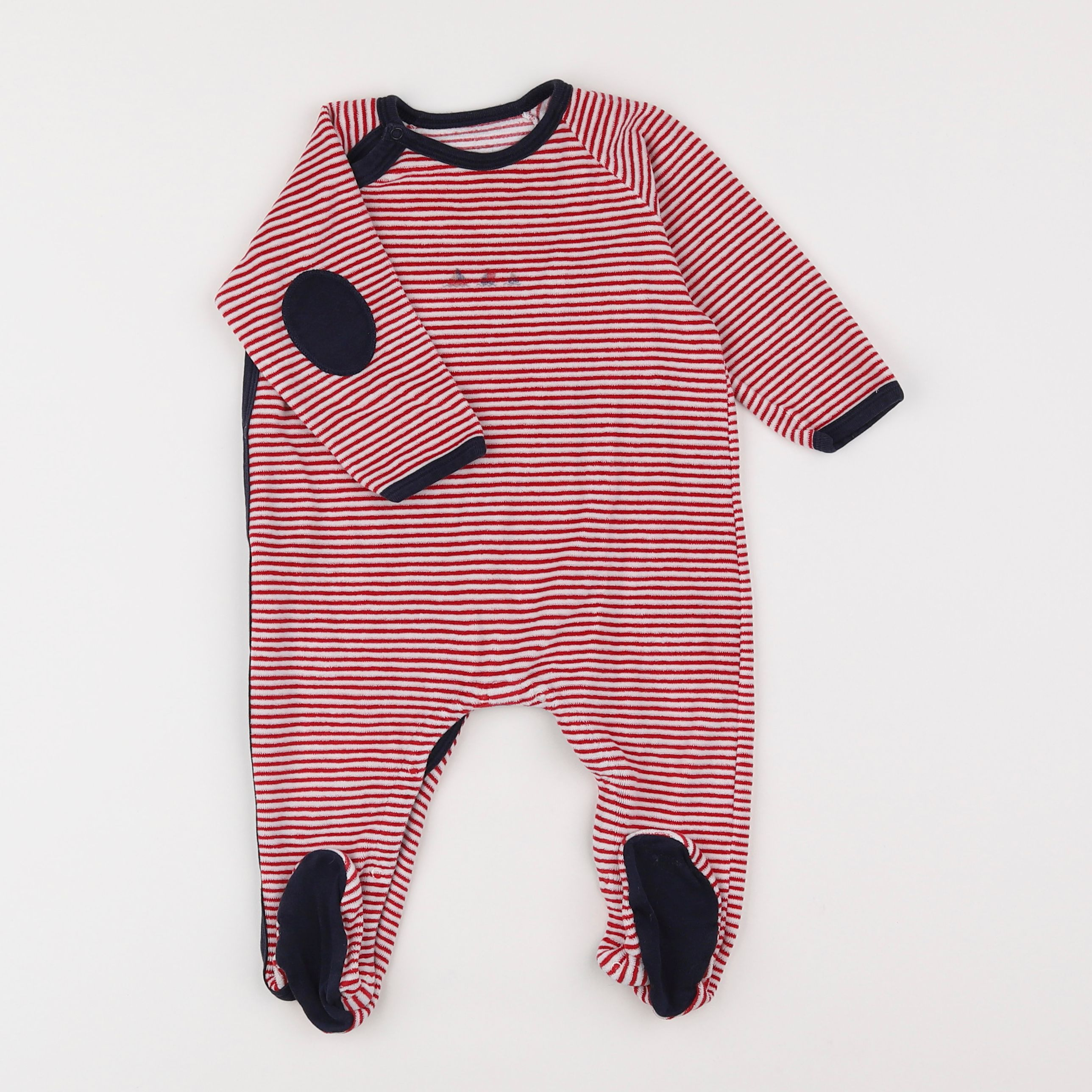 Petit Bateau - pyjama rouge - 6 mois