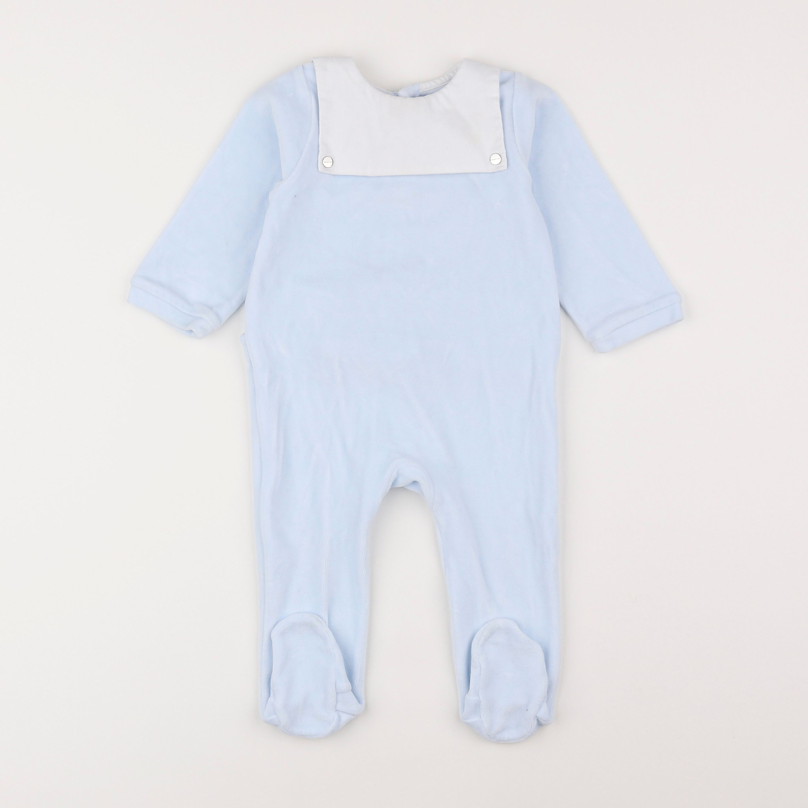 Jacadi - pyjama velours bleu - 12 mois