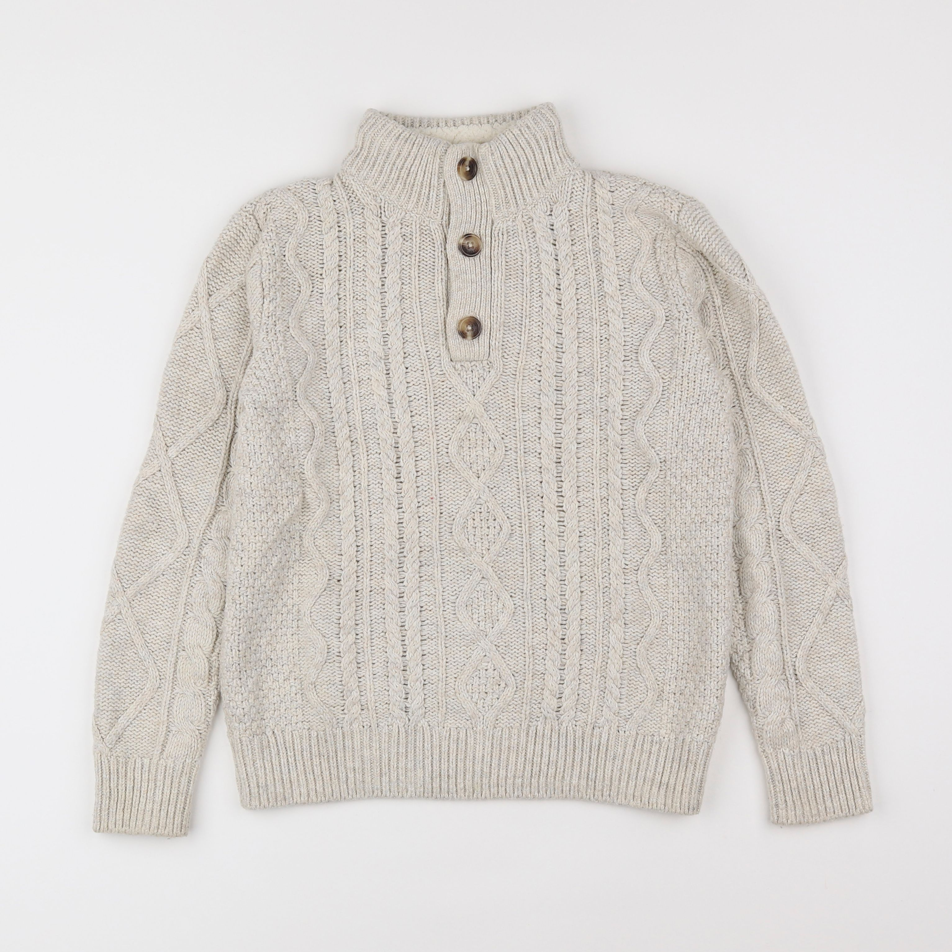 GAP - pull beige - 8/9 ans