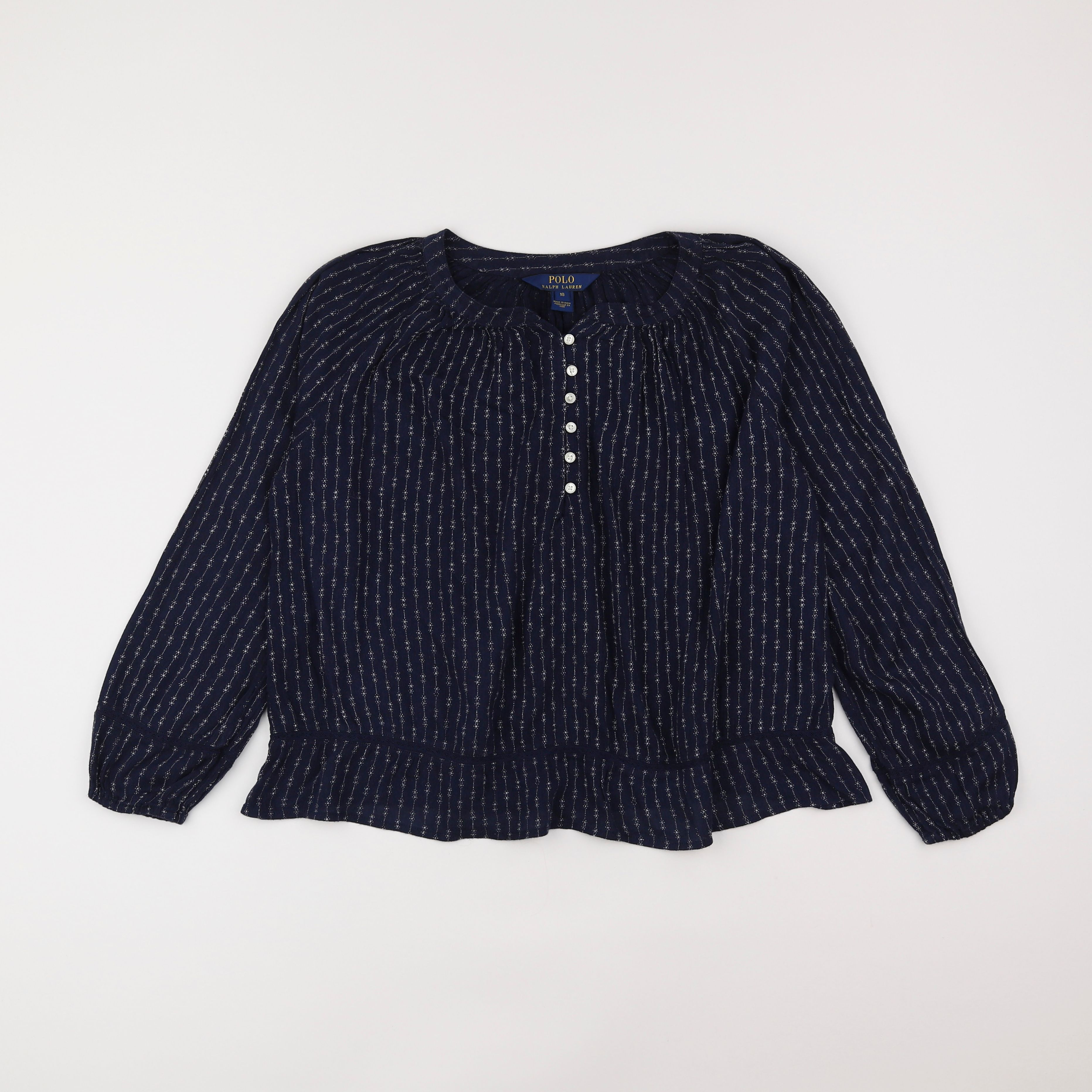 Ralph Lauren - blouse bleu - 10 ans