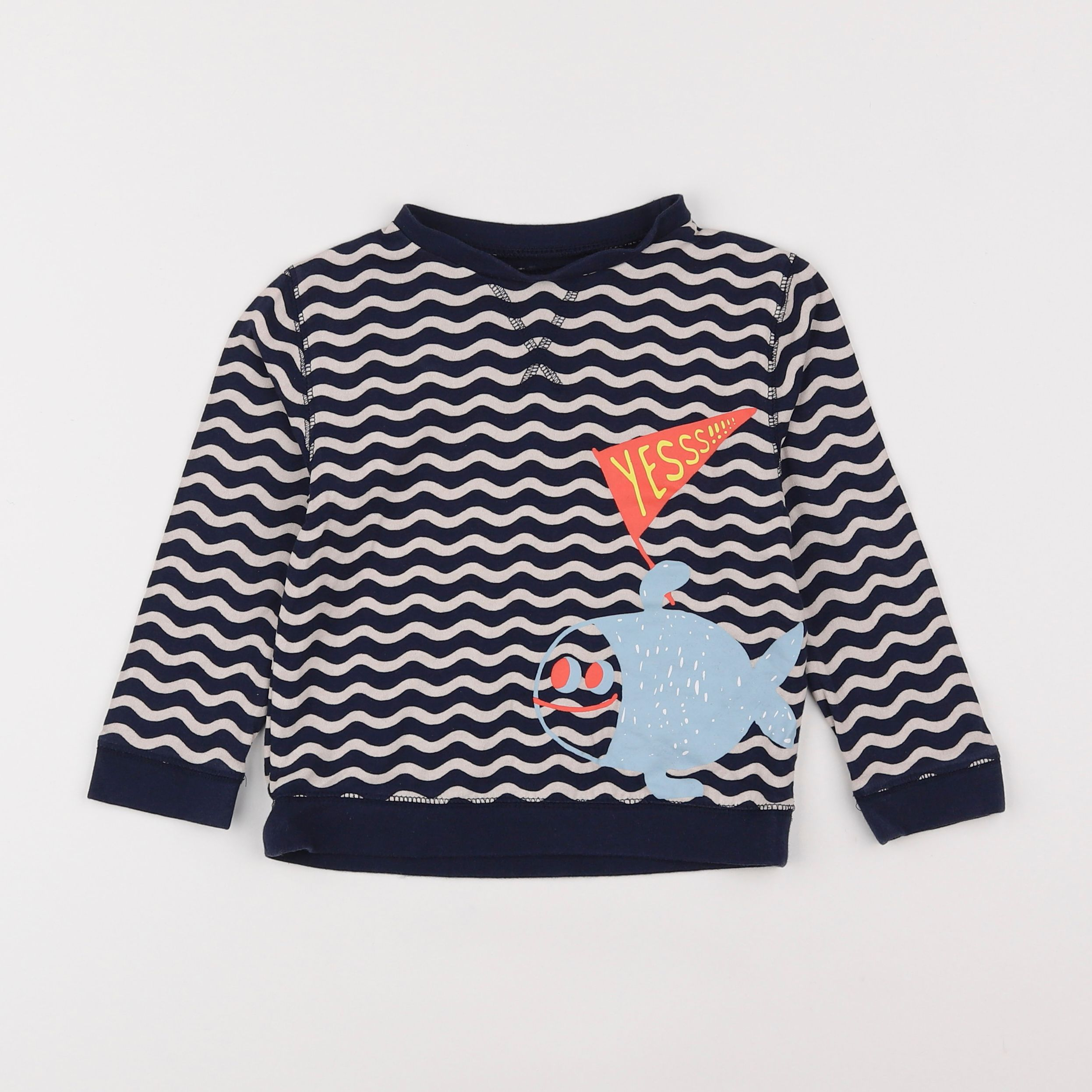 Vertbaudet - tee-shirt bleu - 4 ans