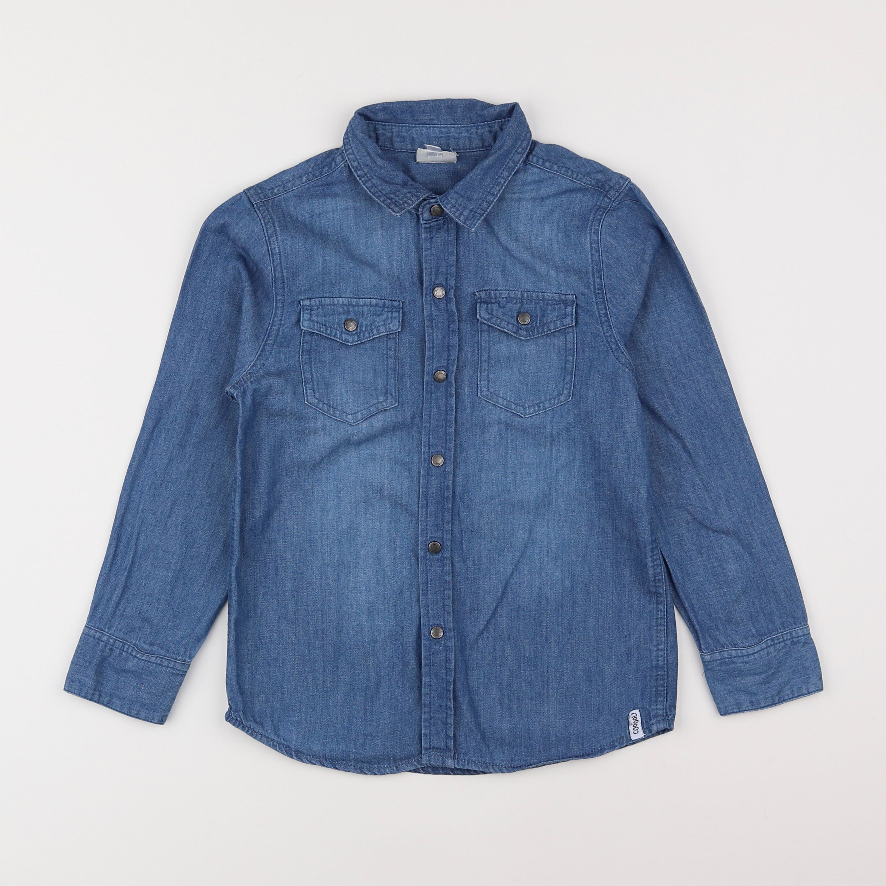 Vertbaudet - chemise bleu - 8 ans