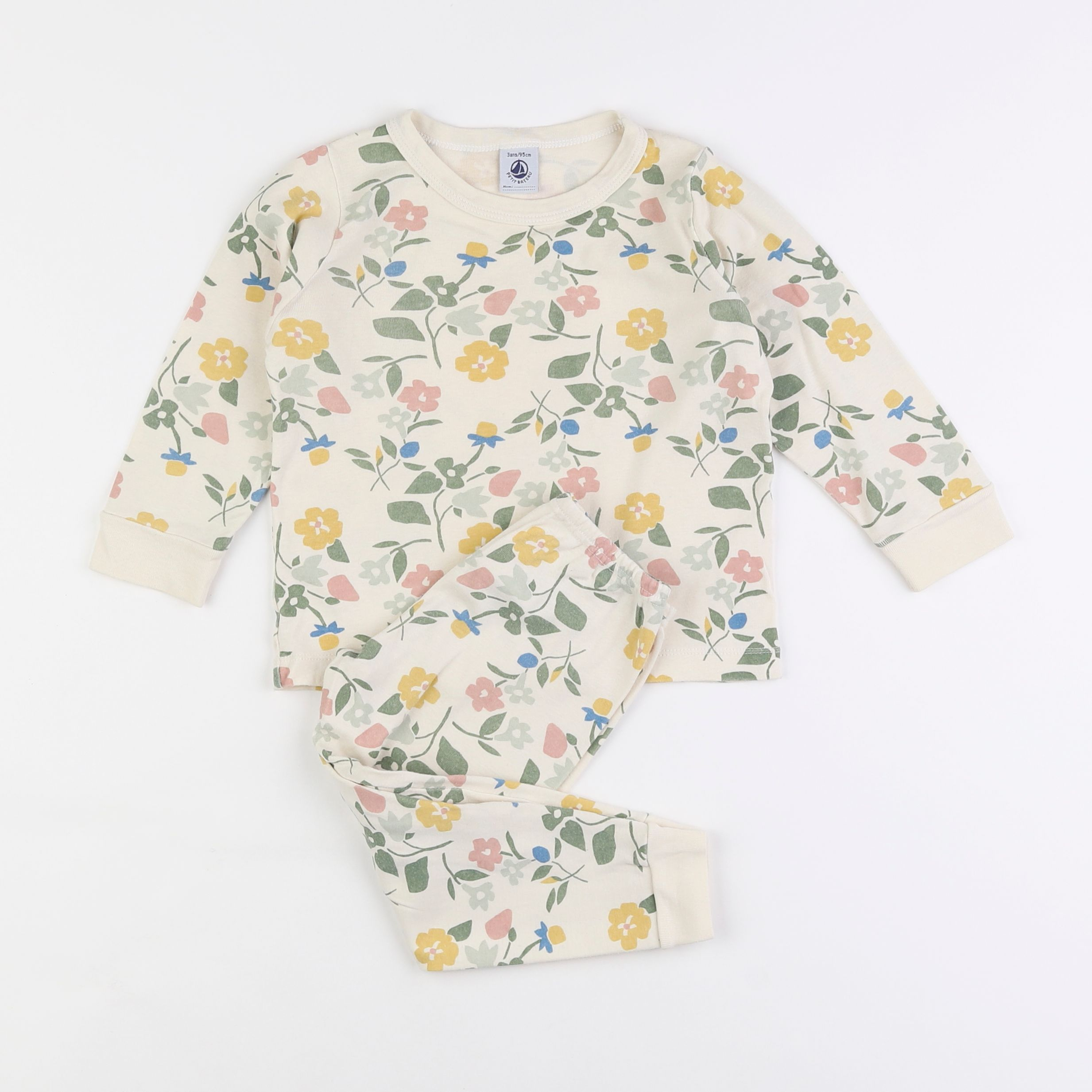 Petit Bateau - pyjama coton multicolore - 3 ans