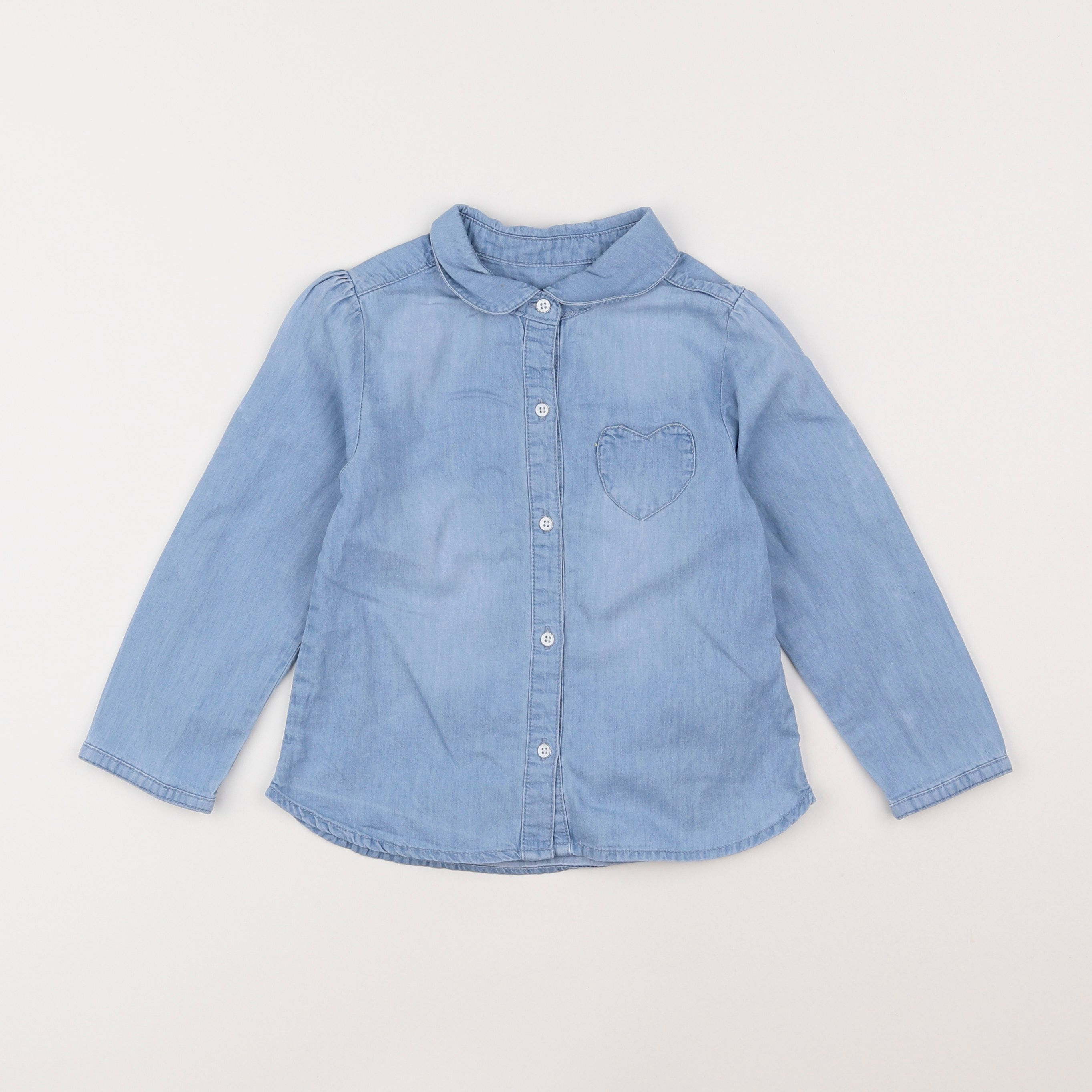 Vertbaudet - chemise bleu - 3 ans