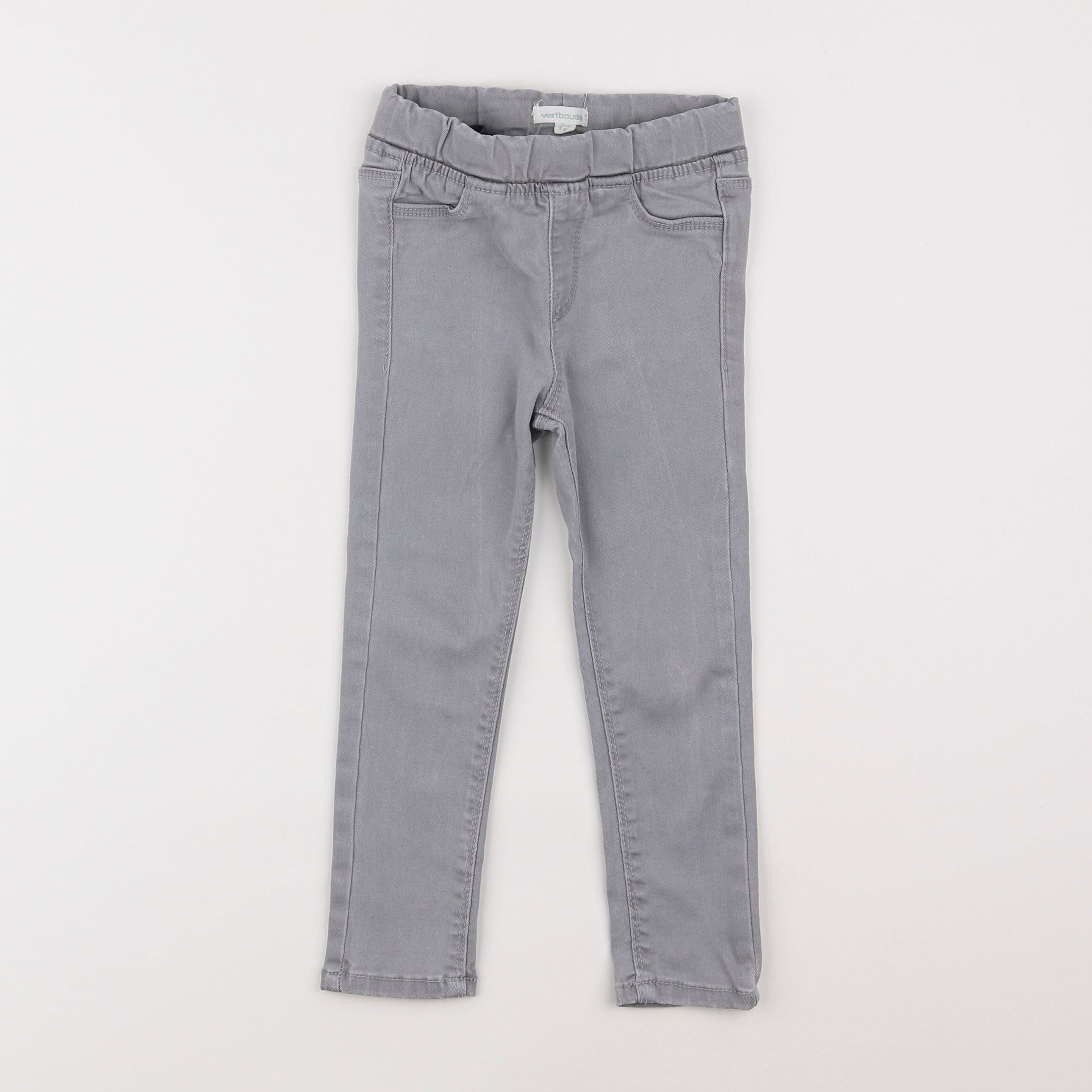 Vertbaudet - jegging gris - 3 ans