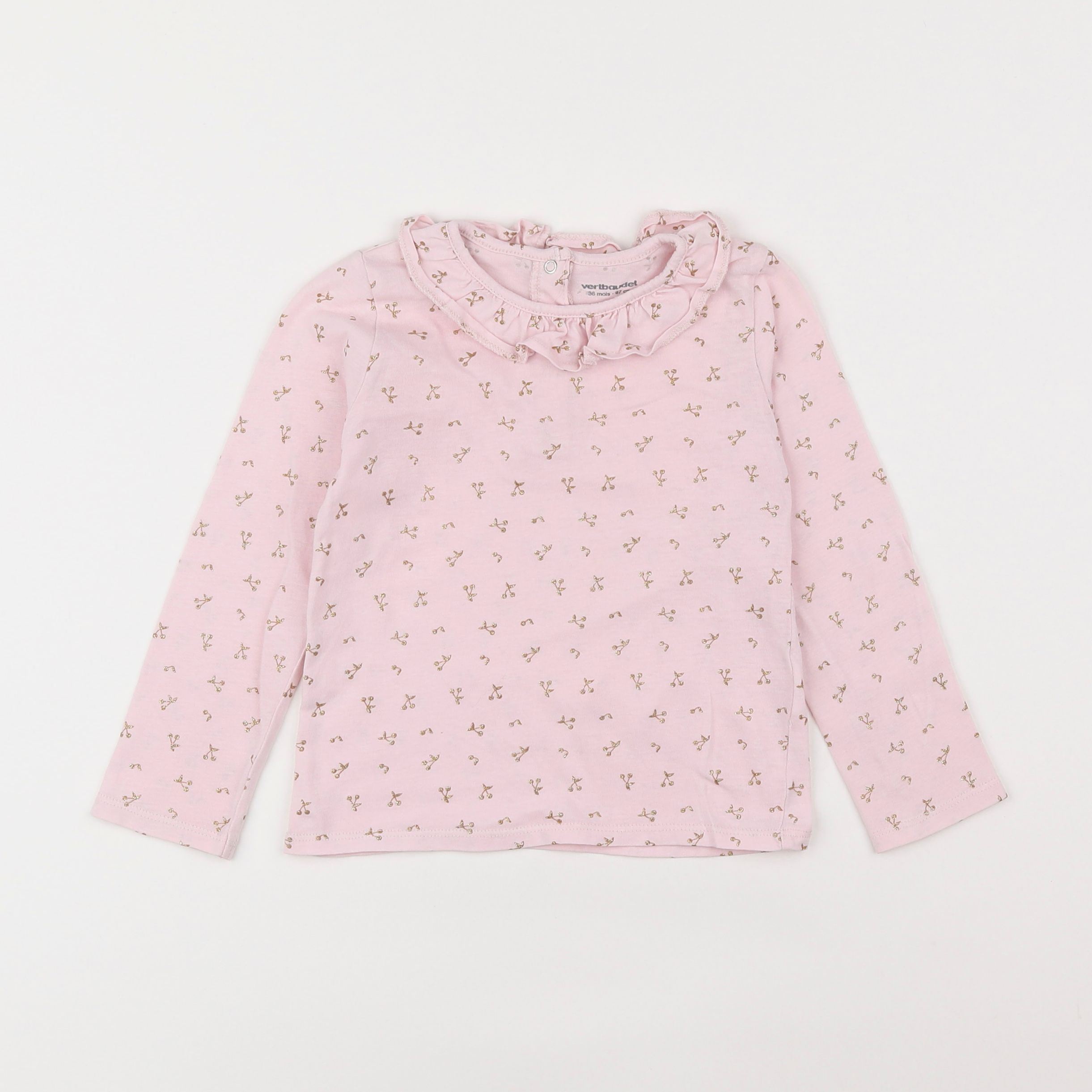 Vertbaudet - tee-shirt rose - 3 ans