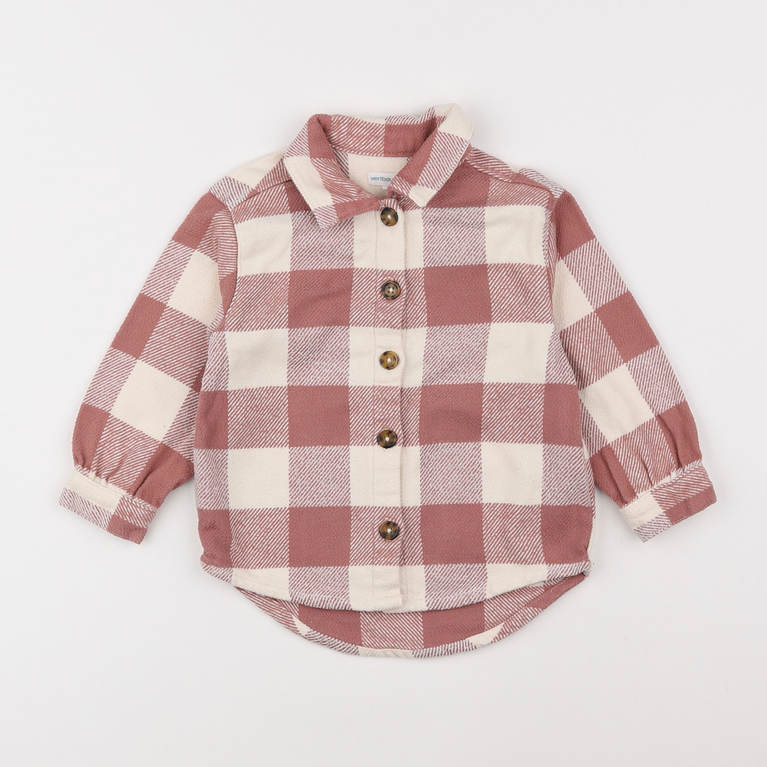 Vertbaudet - chemise rose - 3 ans