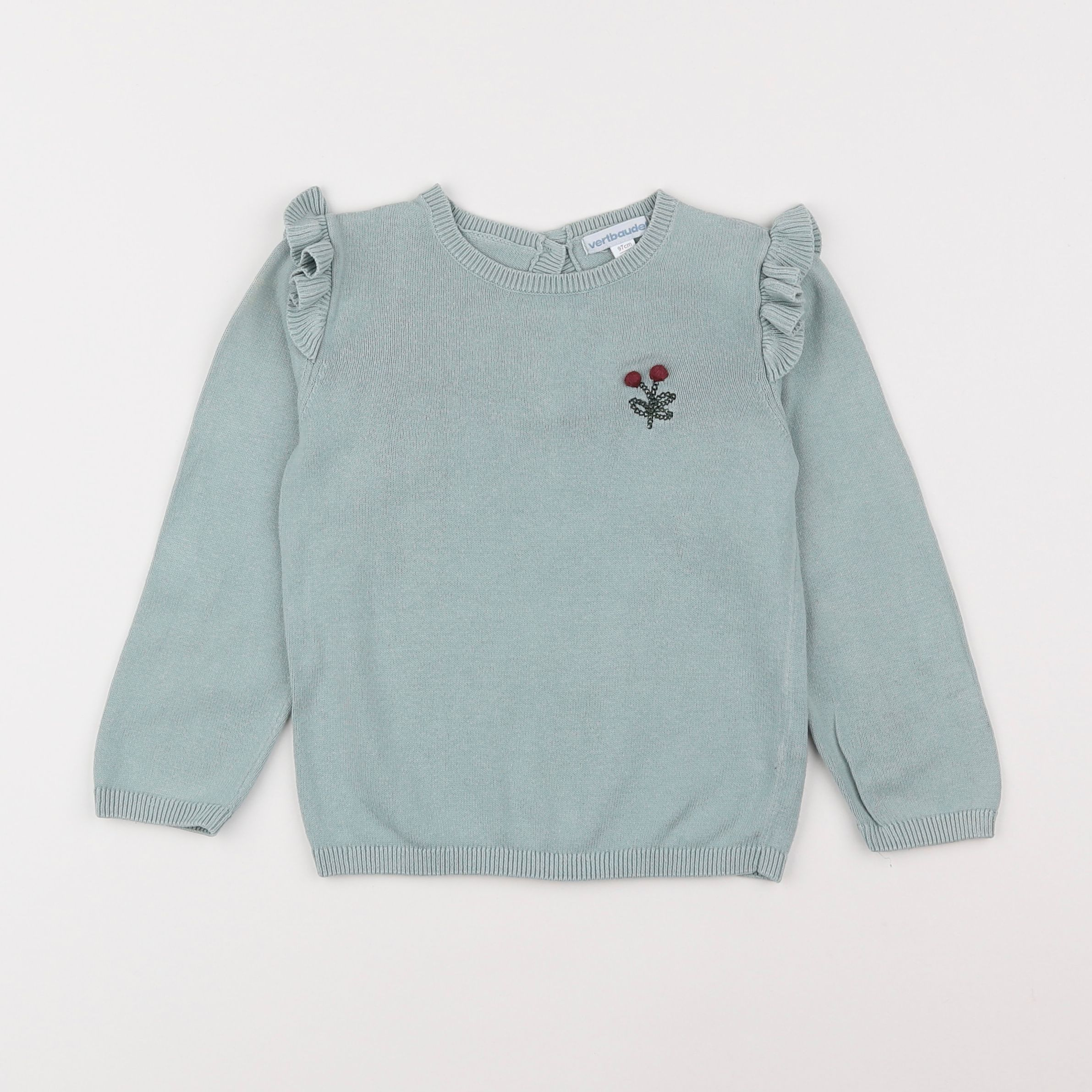 Vertbaudet - pull vert - 3 ans