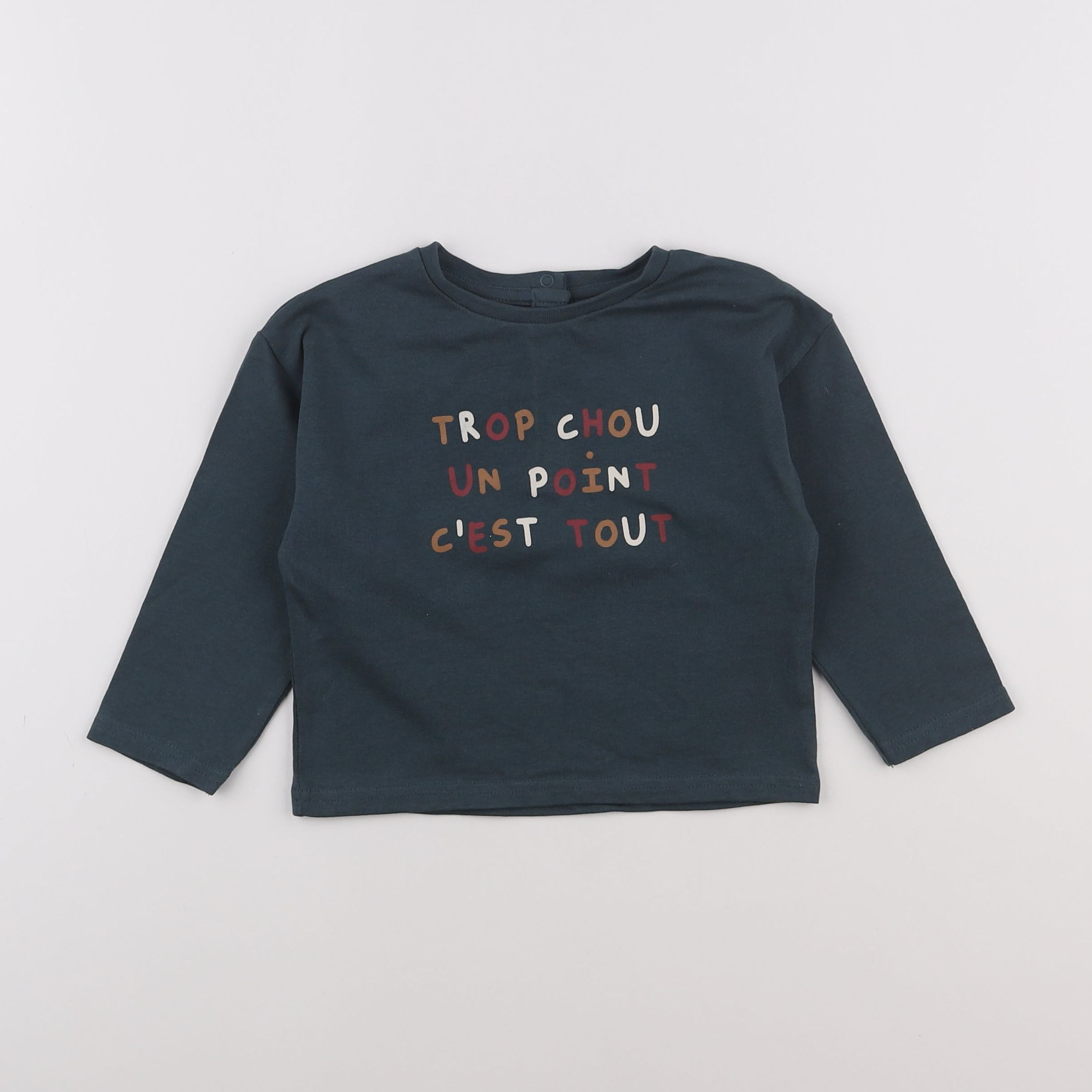 Vertbaudet - sweat bleu - 2 ans