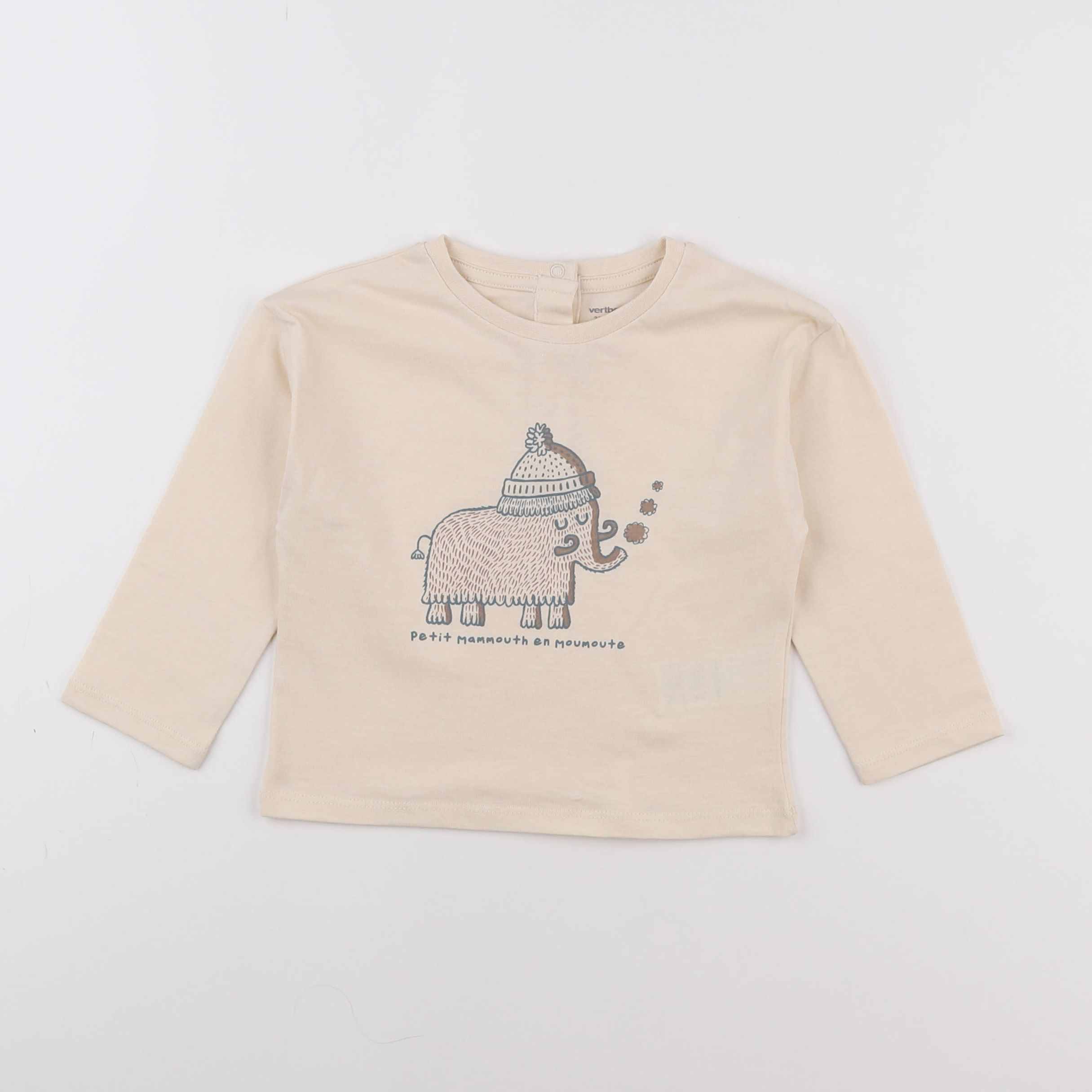 Vertbaudet - tee-shirt blanc - 2 ans