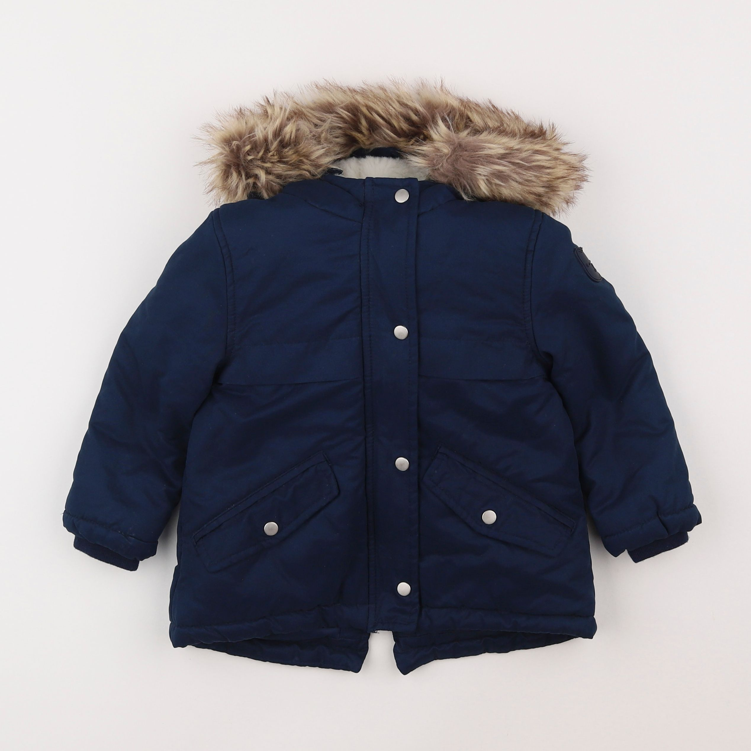 Vertbaudet - parka bleu - 2 ans