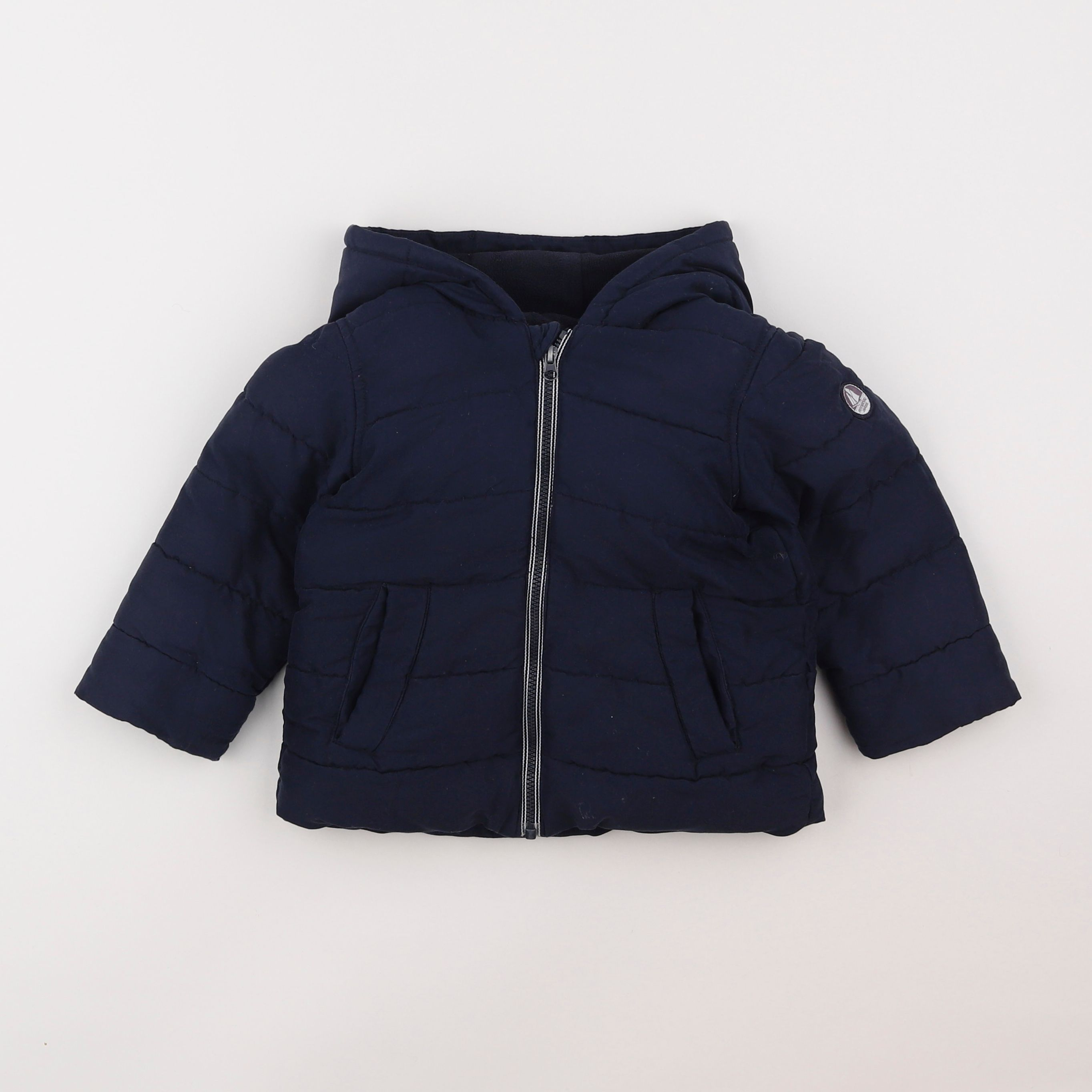 Petit Bateau - doudoune bleu - 2 ans