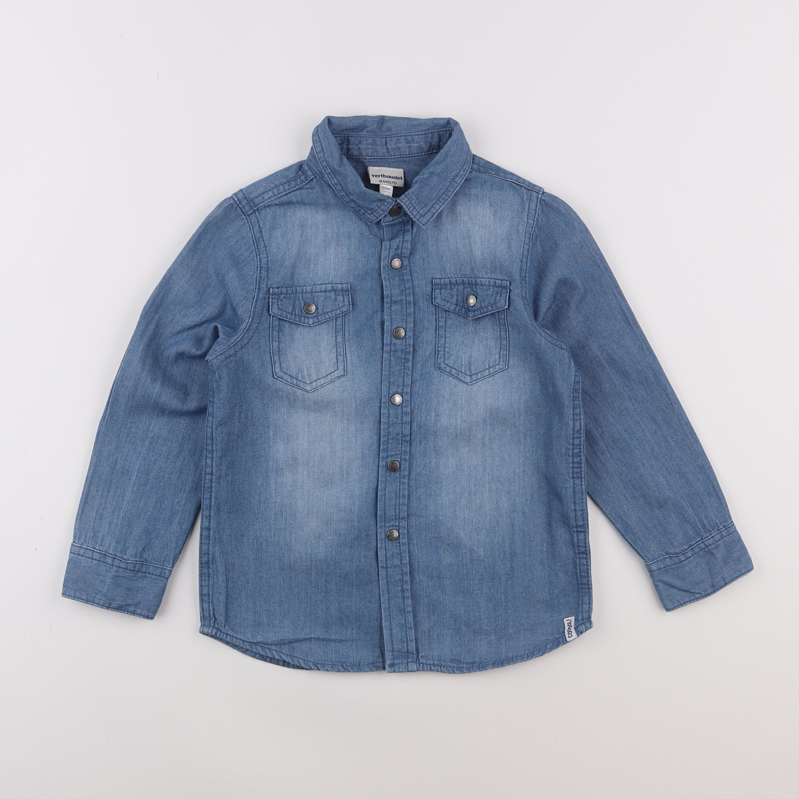 Vertbaudet - chemise bleu - 5 ans