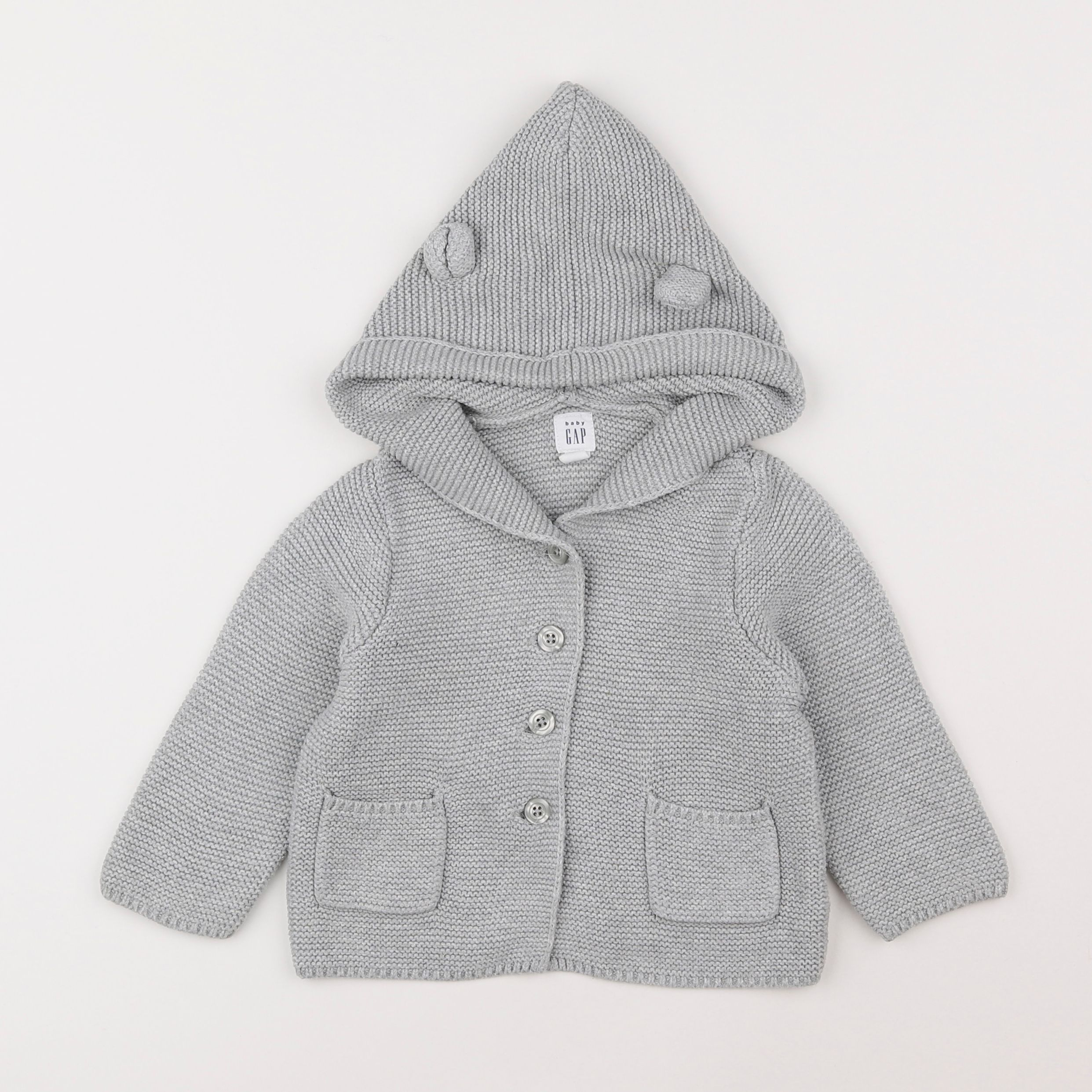 GAP - gilet gris - 12/18 mois